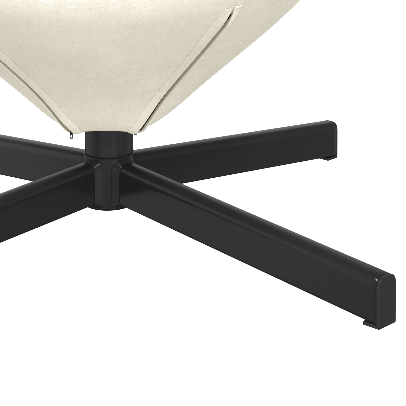 Egg Chair Cream Velvet - Image 8