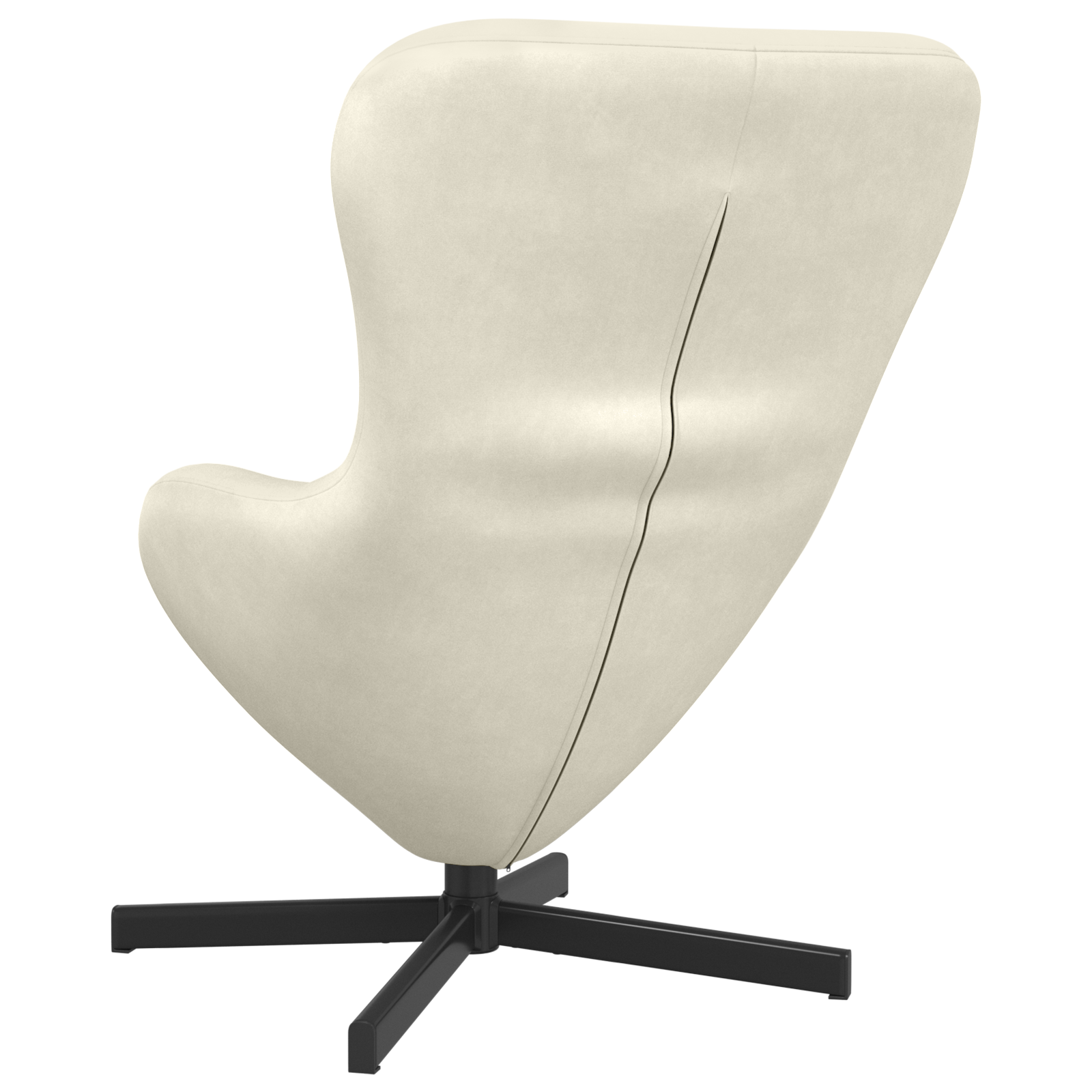 Egg Chair Cream Velvet - Image 6