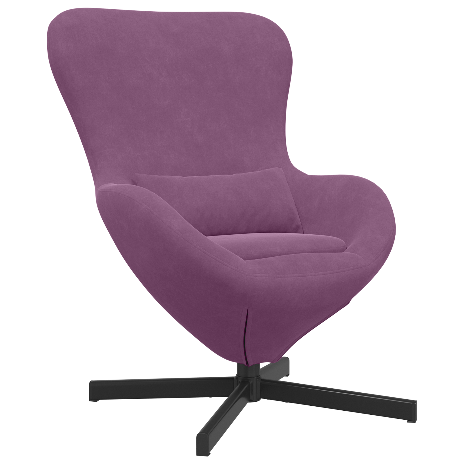 Egg Chair Purple Velvet - Image 2
