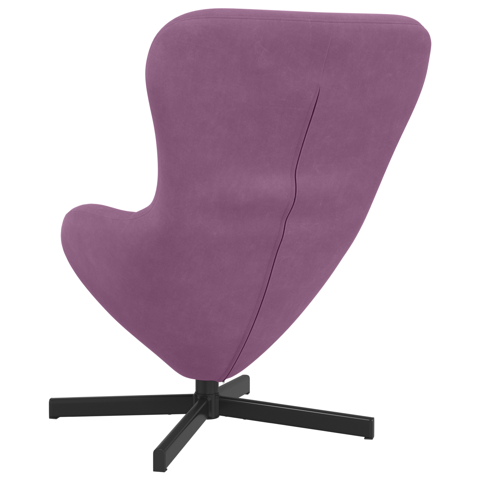 Egg Chair Purple Velvet - Image 6
