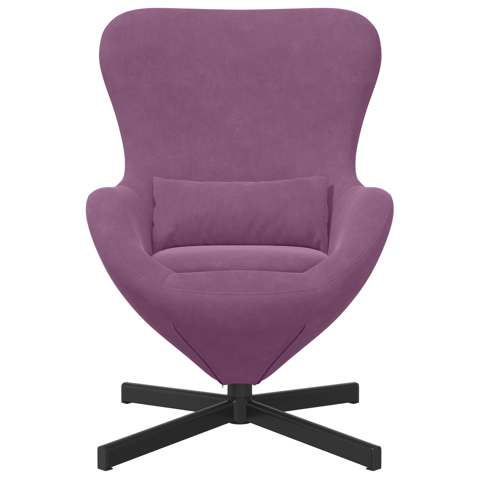 Egg Chair Purple Velvet - Image 4