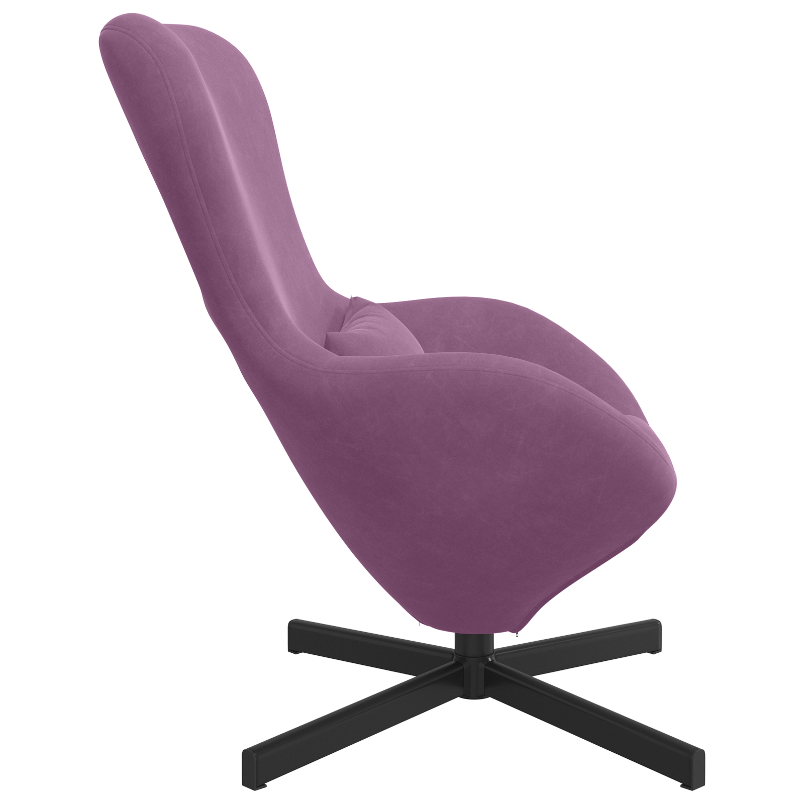 Egg Chair Purple Velvet - Image 5