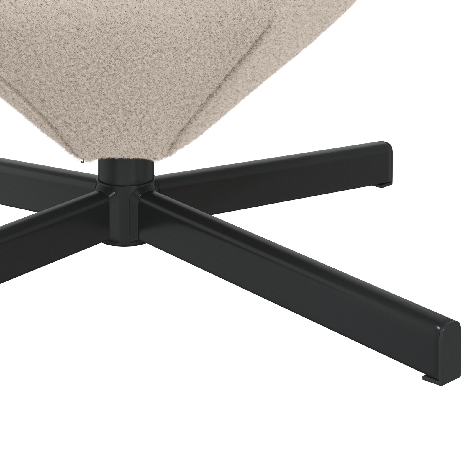 Egg Chair Light Grey Curly Wool-like Fabric - Image 8