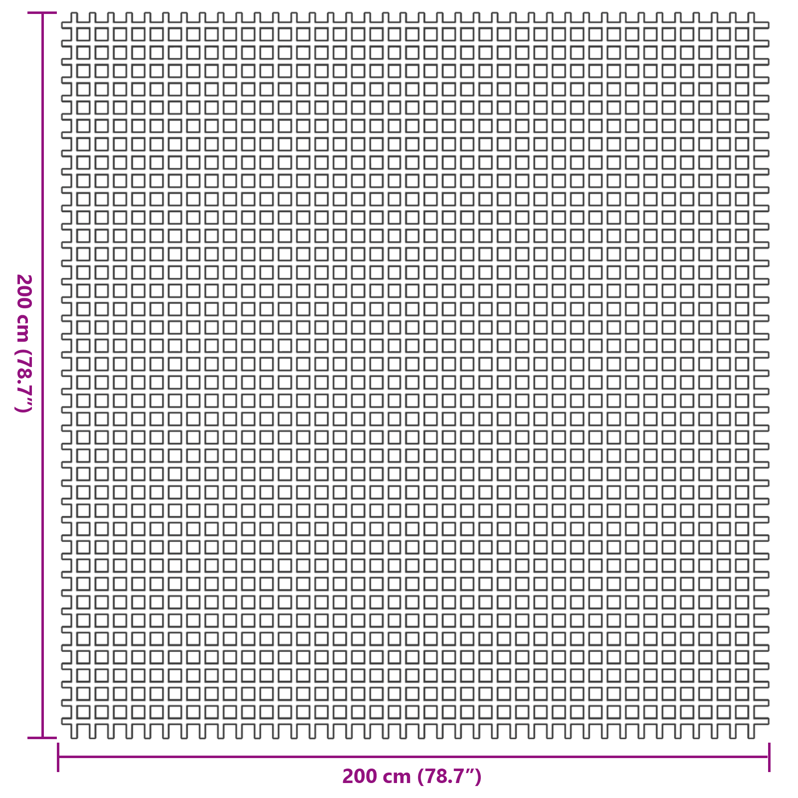 Tent Carpet Anthracite 2x2 m - Image 7