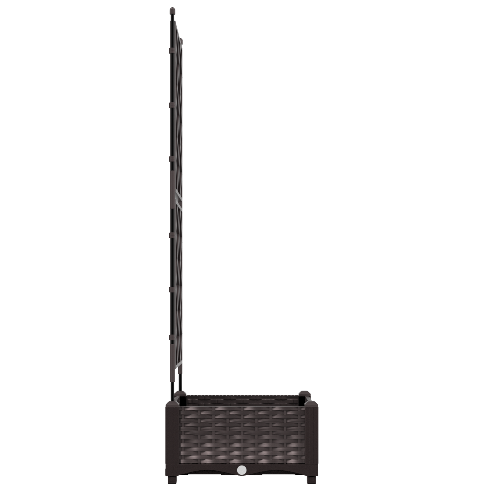 Garden Planter with Trellis Brown 40x40x125,5 cm - Image 6