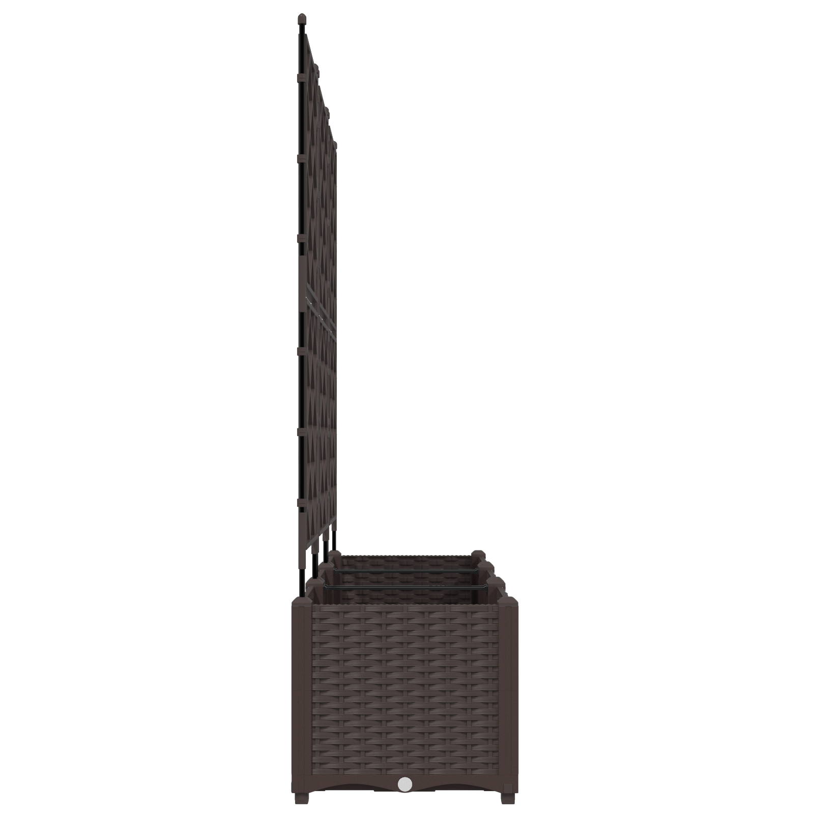 Garden Planter with Trellis 3 pcs Brown 120x40x143 cm - Image 6