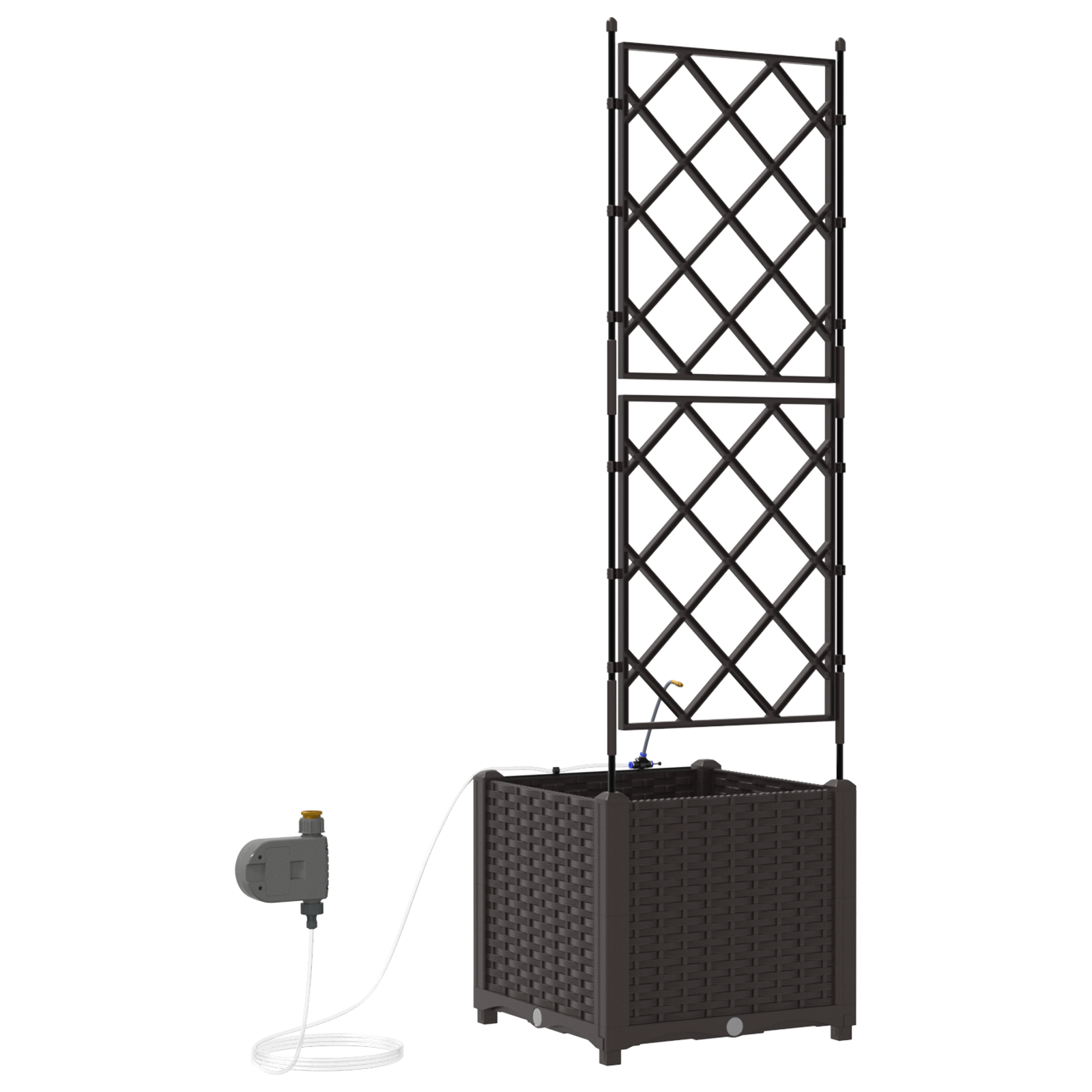 Garden Planters with Water Irrigation System Brown - Image 7