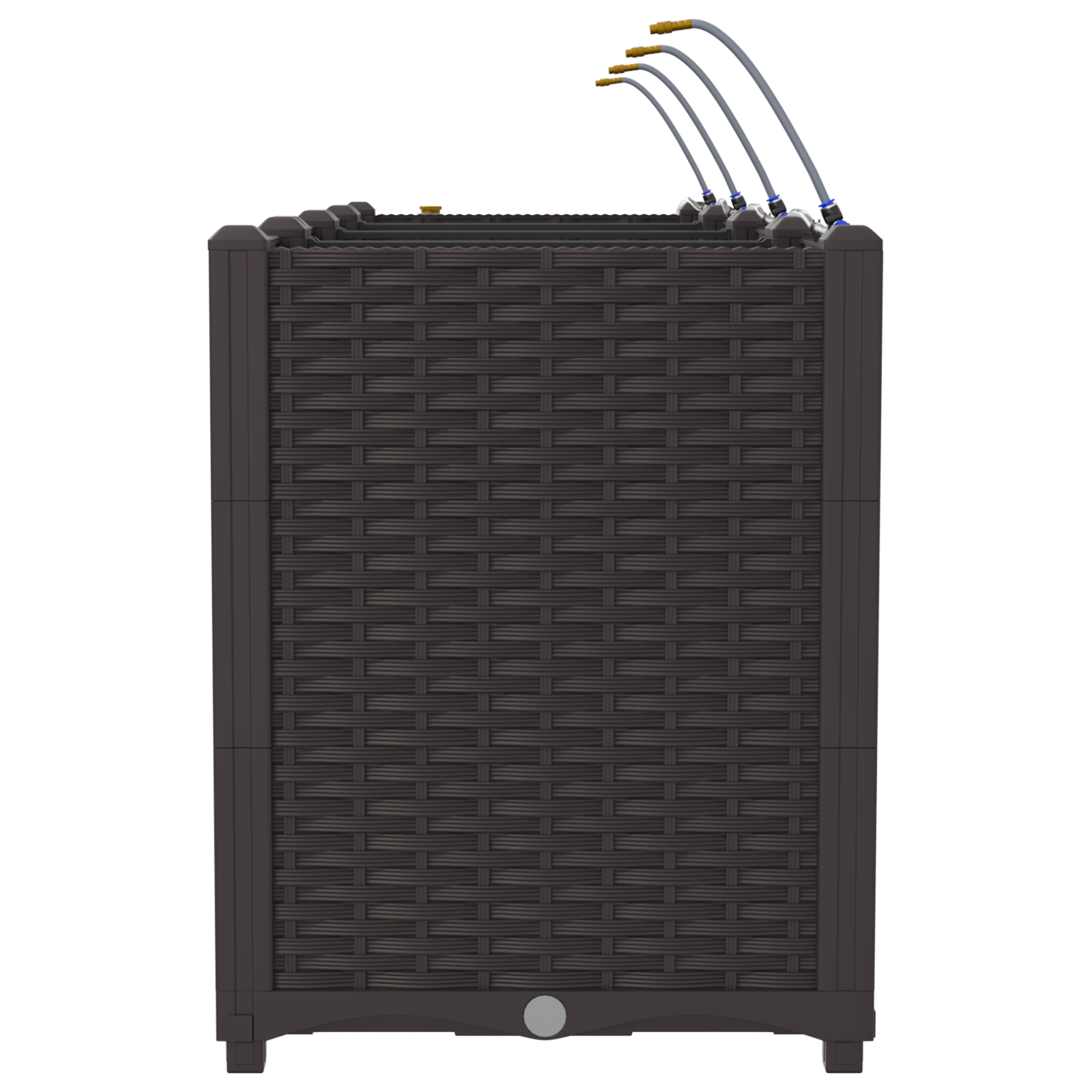 Garden Planters with Water Irrigation System 4 pcs Brown - Image 6