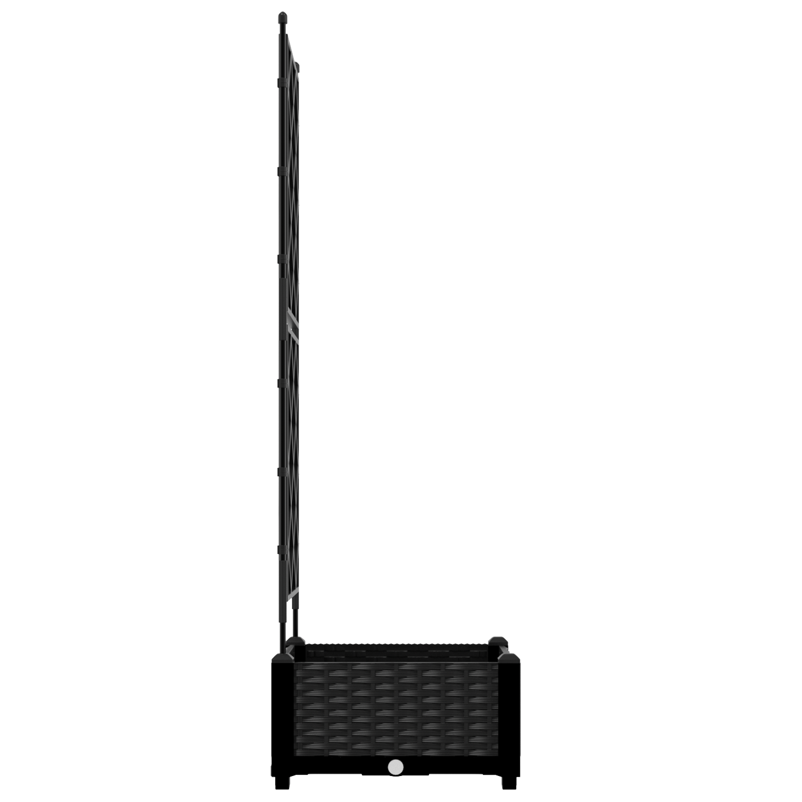 Garden Planter with Trellis Black 40x40x125.5 cm - Image 5