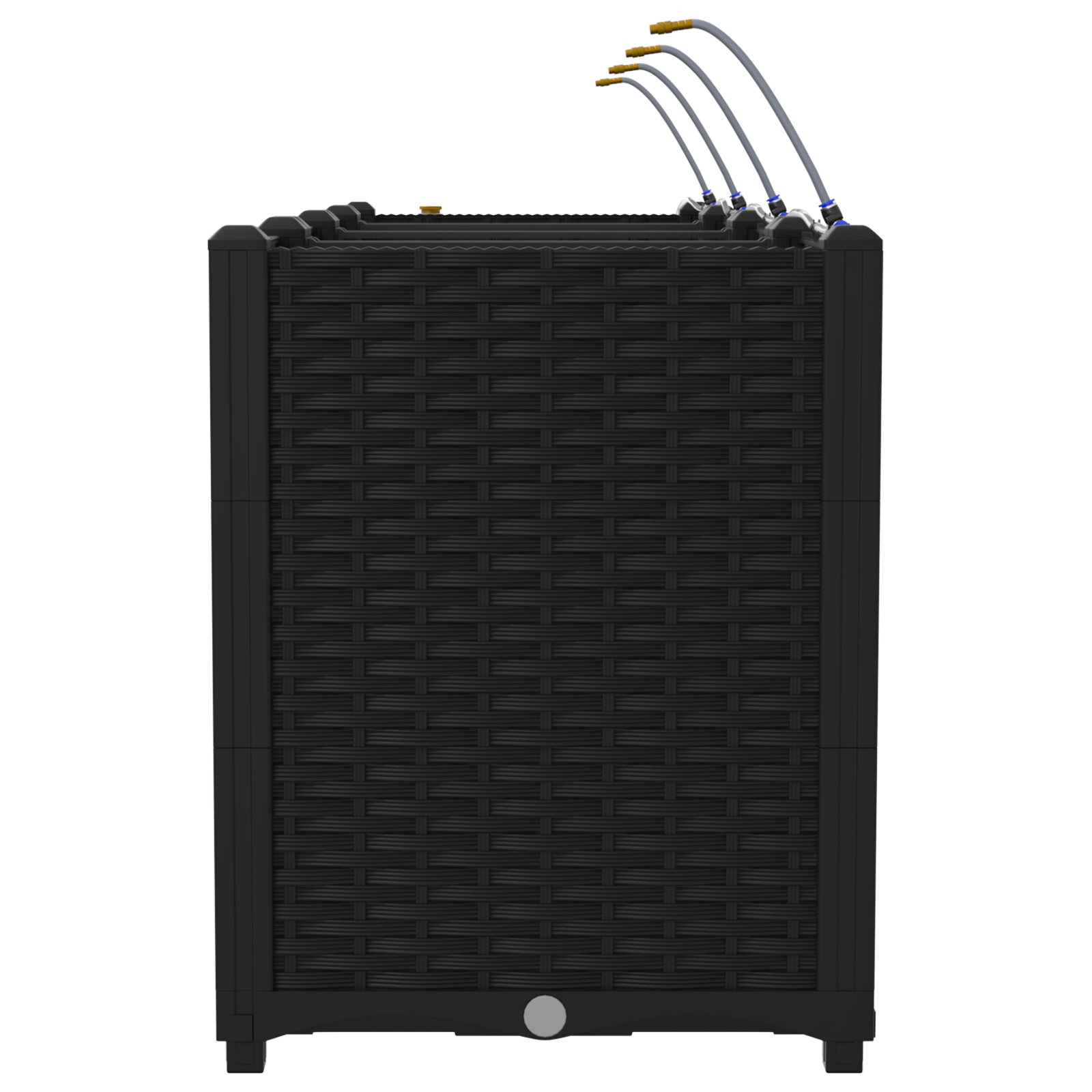 Garden Planters with Water Irrigation System 4 pcs Black - Image 6