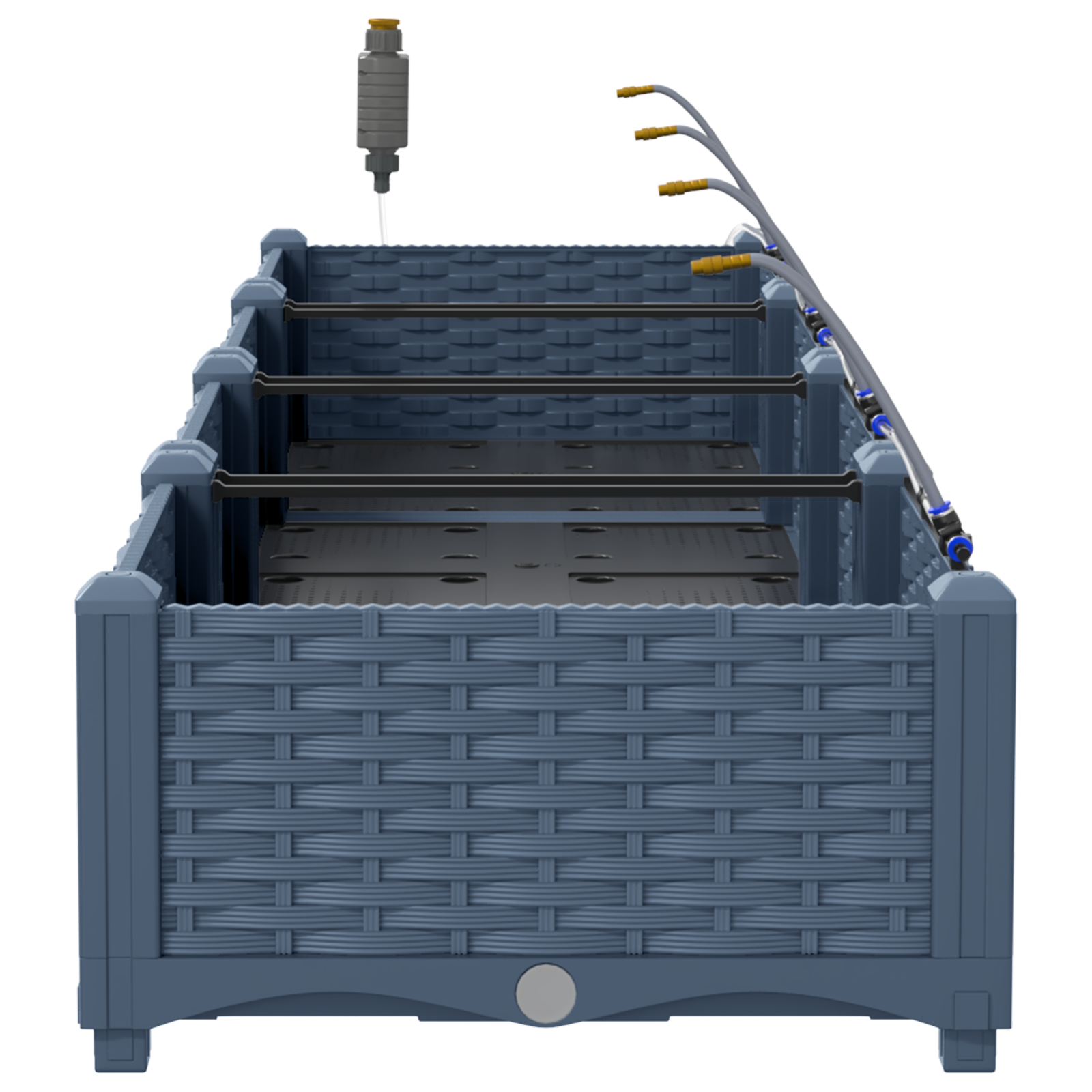 Garden Planters with Water Irrigation System 4 pcs Grey - Image 5