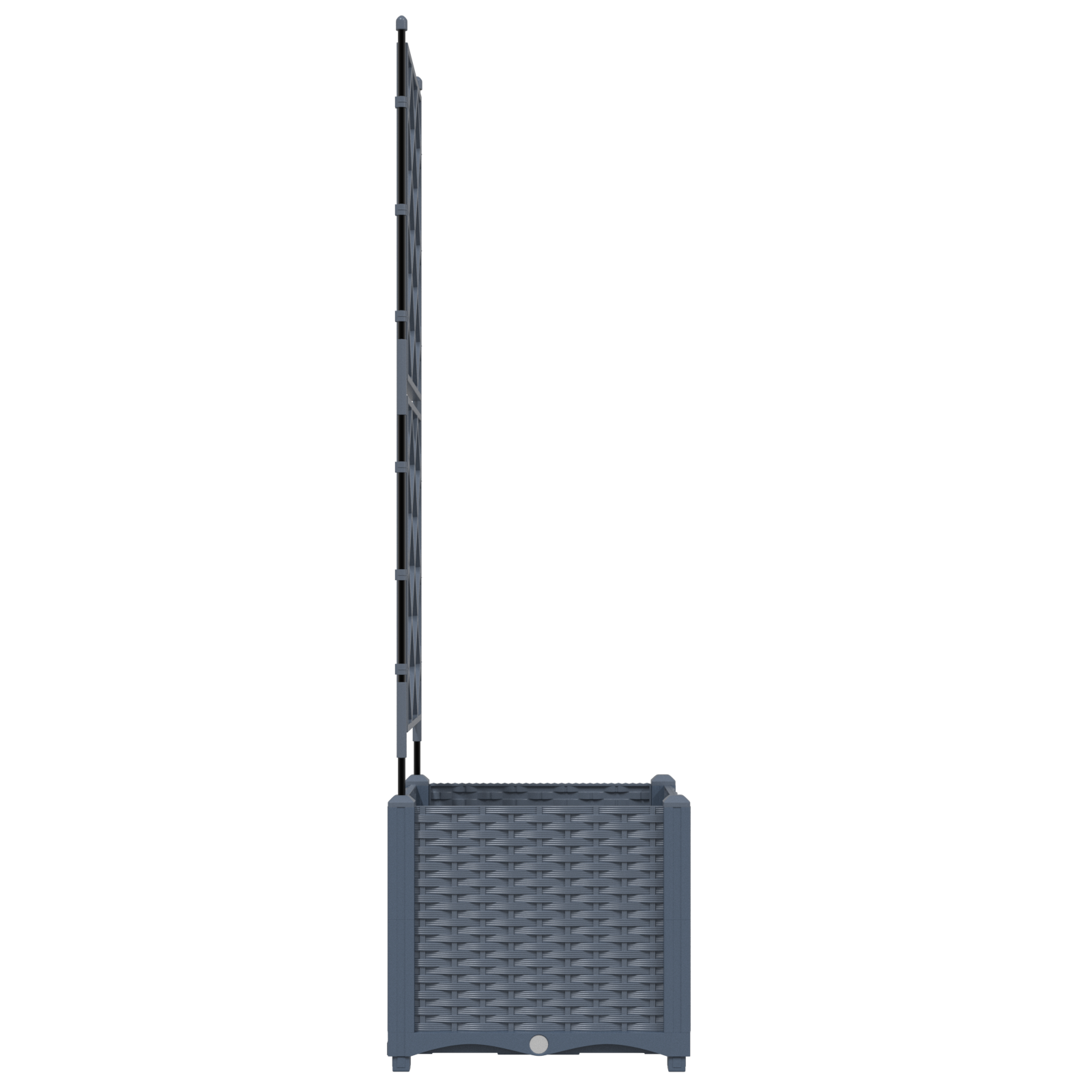 Garden Planter with Trellis Light Grey 40x40x143 cm - Image 6