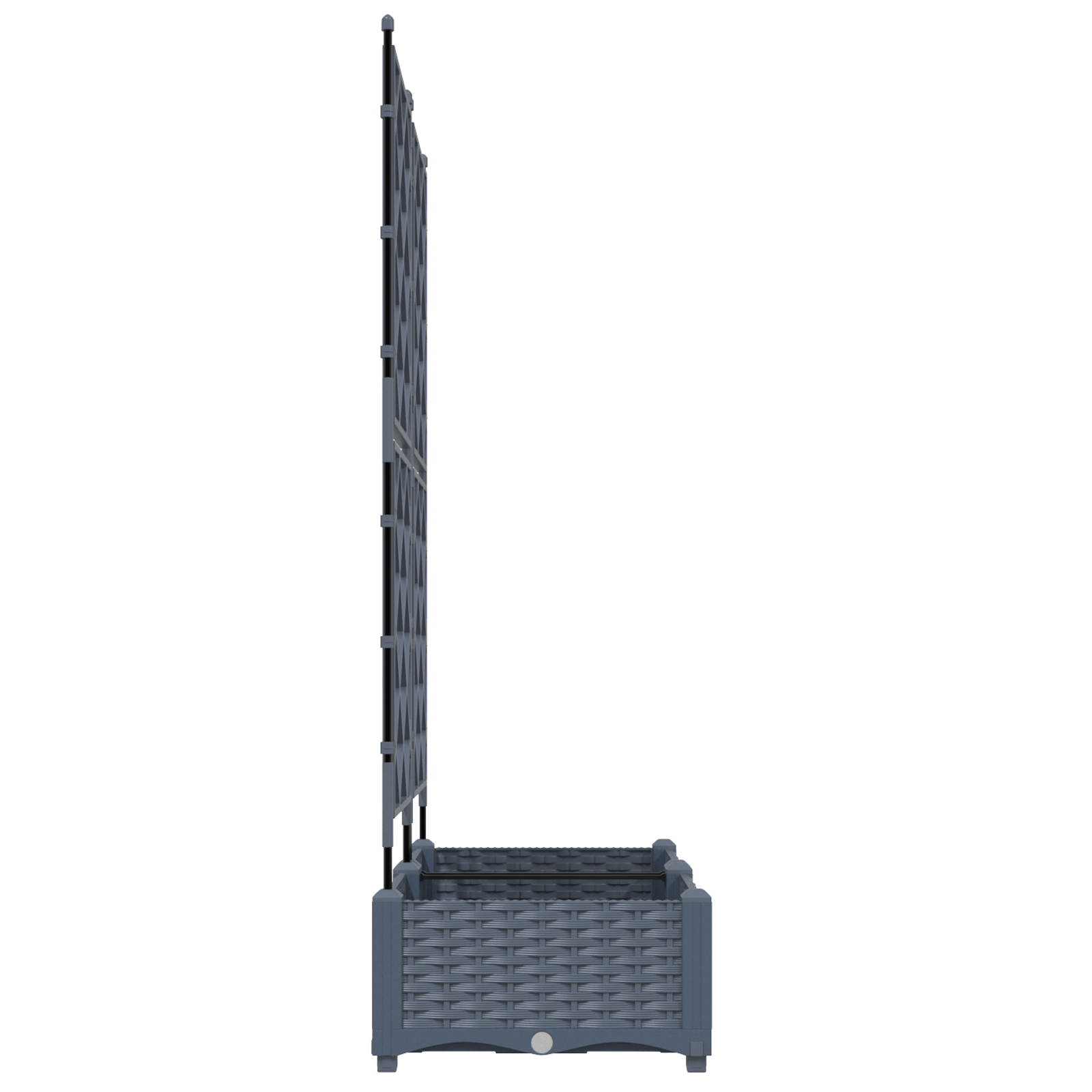 Garden Planter with Trellis 2 pcs Light Grey 80x40x125.5 cm - Image 6