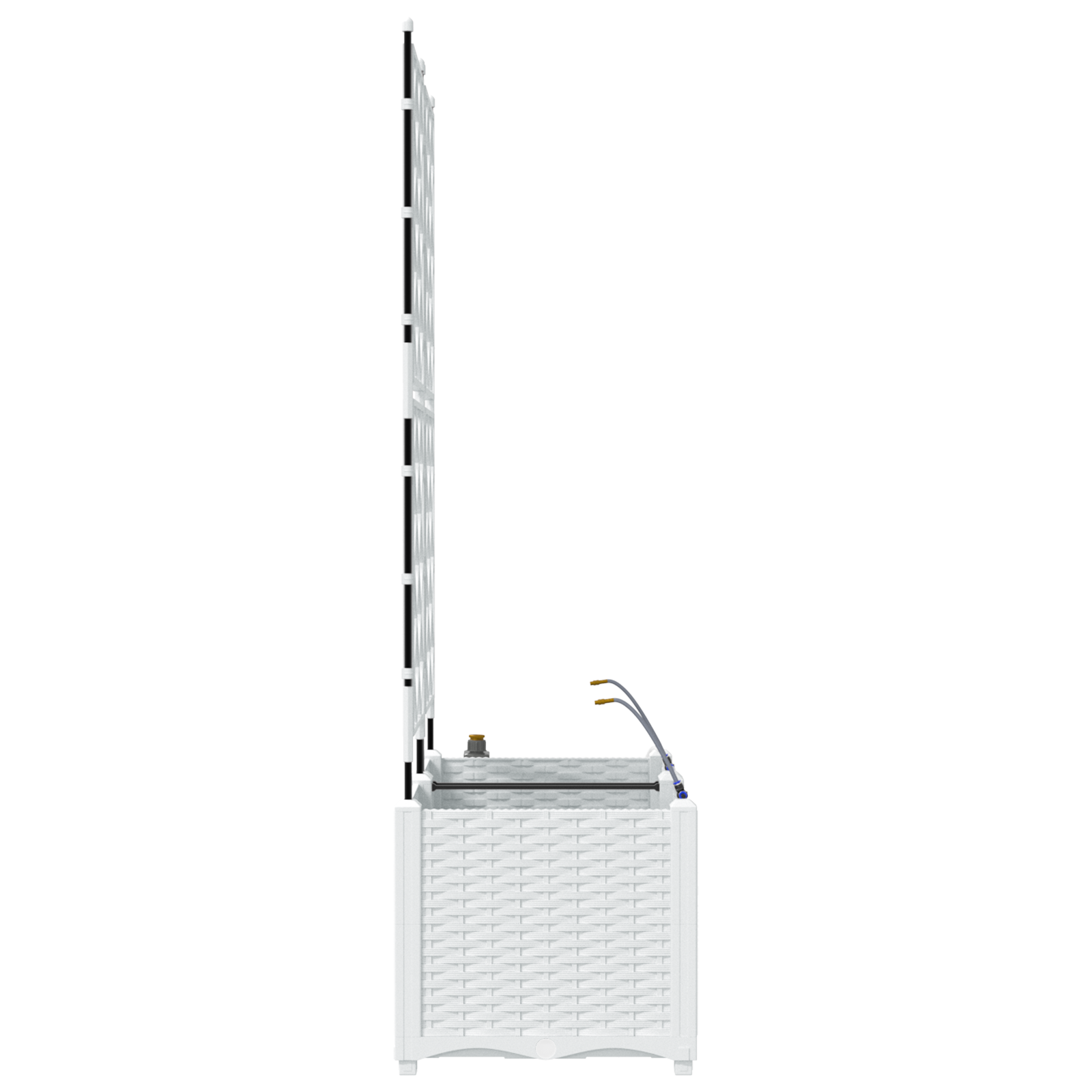 Garden Planters with Water Irrigation System 2 pcs White - Image 6