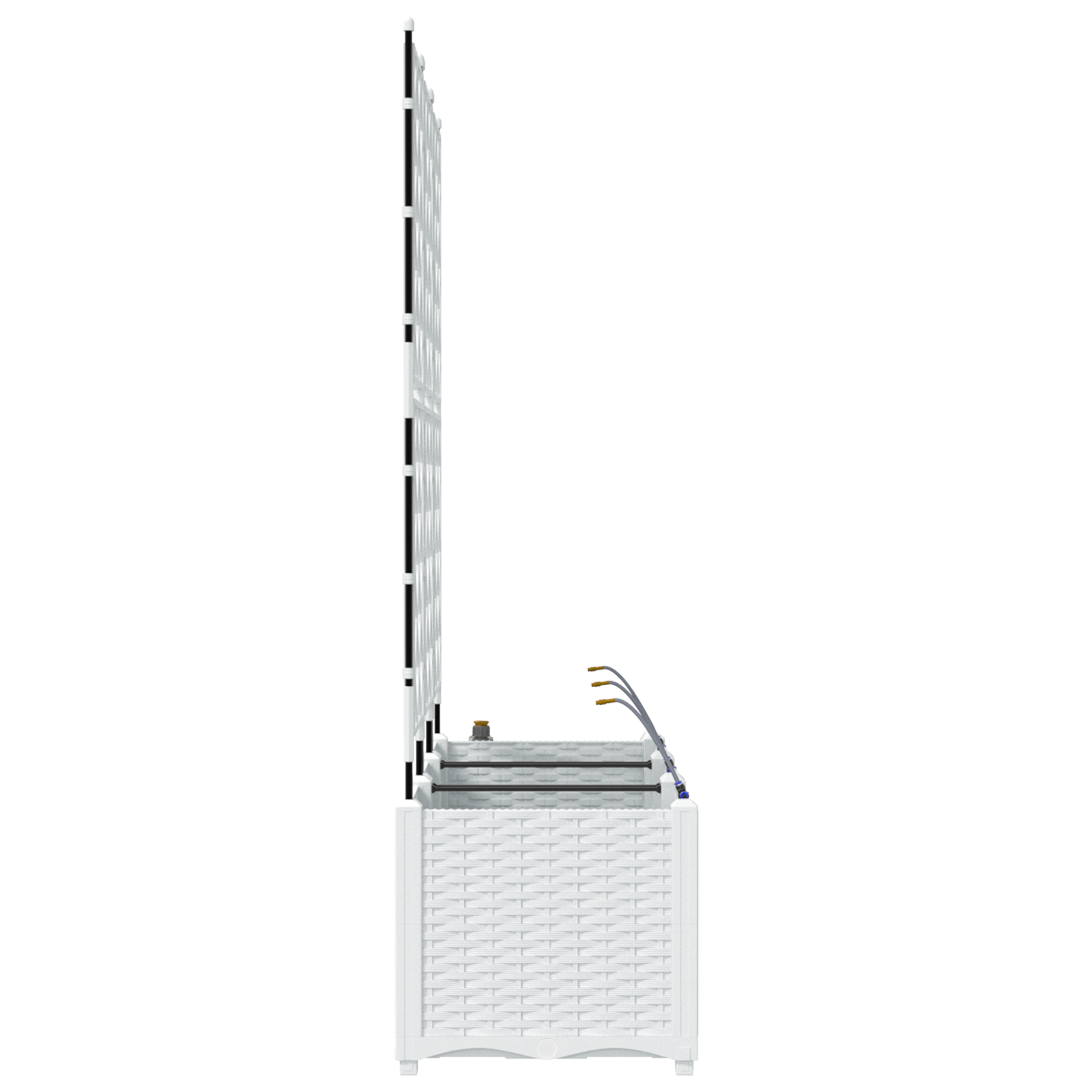 Garden Planters with Water Irrigation System 3 pcs White - Image 6