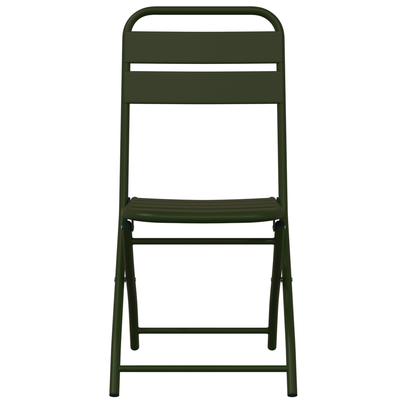 Folding Garden Chairs 2 pcs Dark Green 42x52x82 cm Powder-coated Steel - Image 5