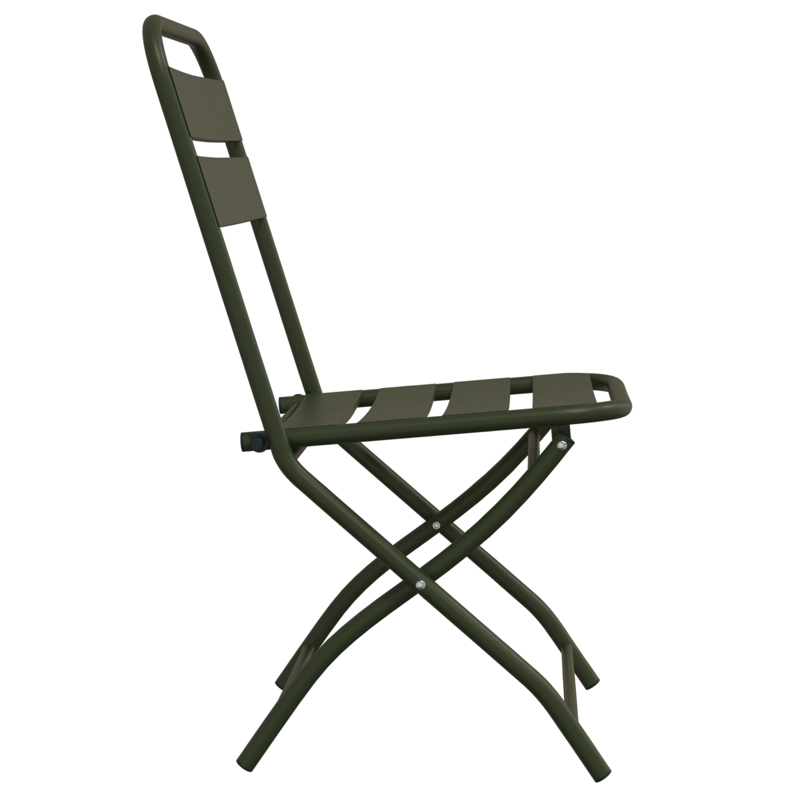 Folding Garden Chairs 2 pcs Dark Green 42x52x82 cm Powder-coated Steel - Image 6
