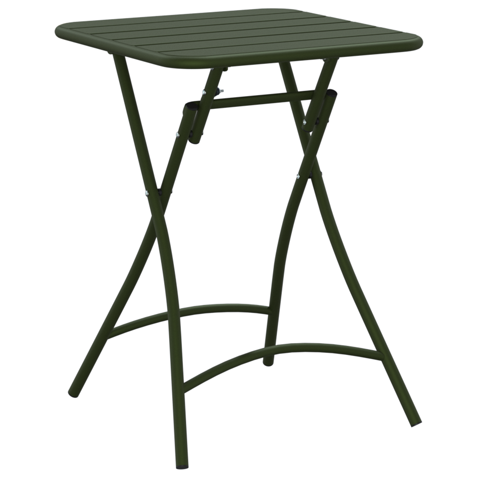 Dark Green Folding Garden Table 55x55x73 cm - Steel - Image 6