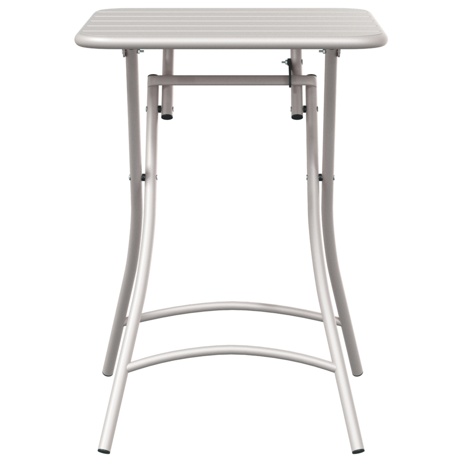 Folding Garden Table Beige 55x55x73 cm Steel - Image 4