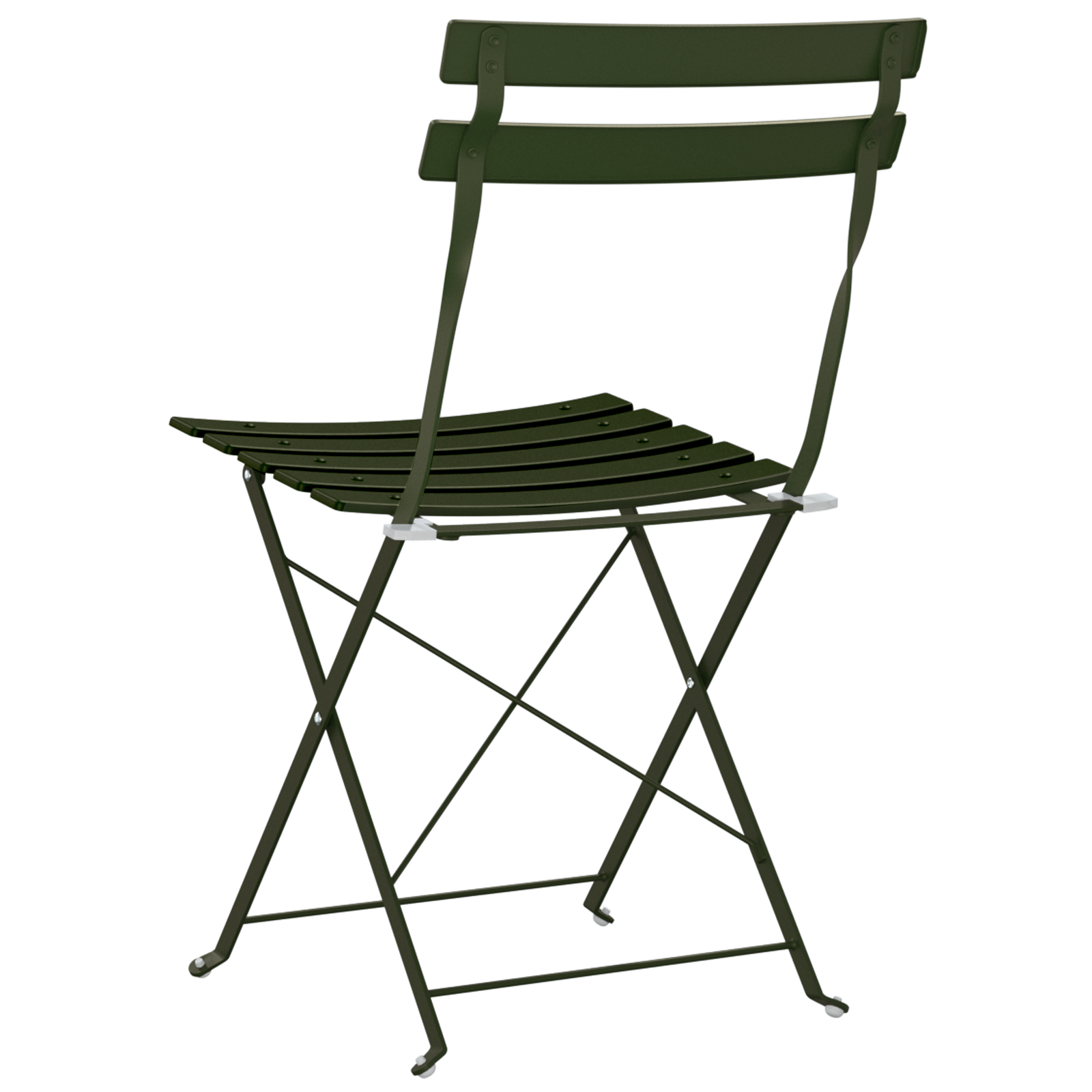 Outdoor Chairs Dark green Metal Medium Foldable Patio Chair - Image 7