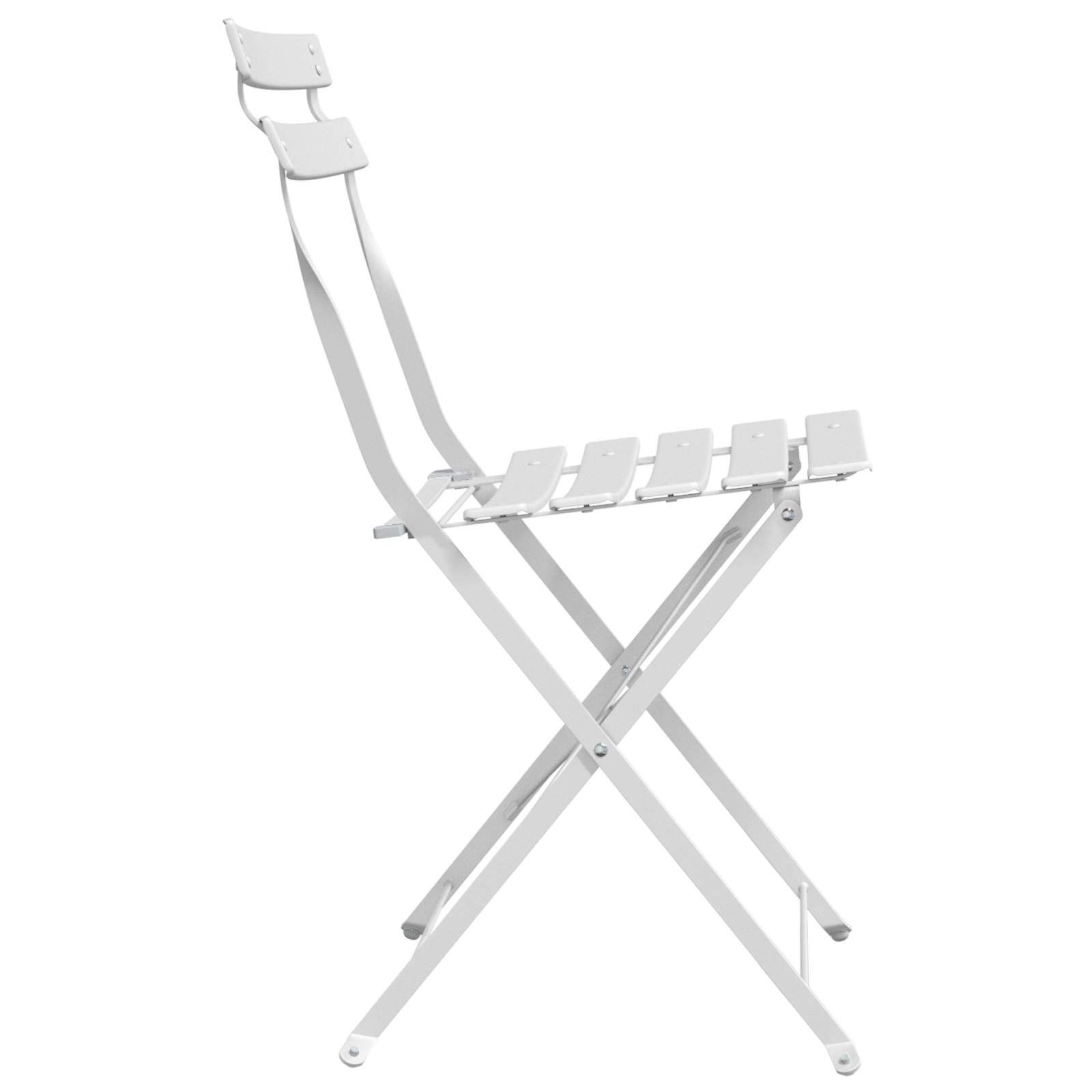 Outdoor Chairs Cool White Metal Standard Foldable Patio Chairs - Image 6