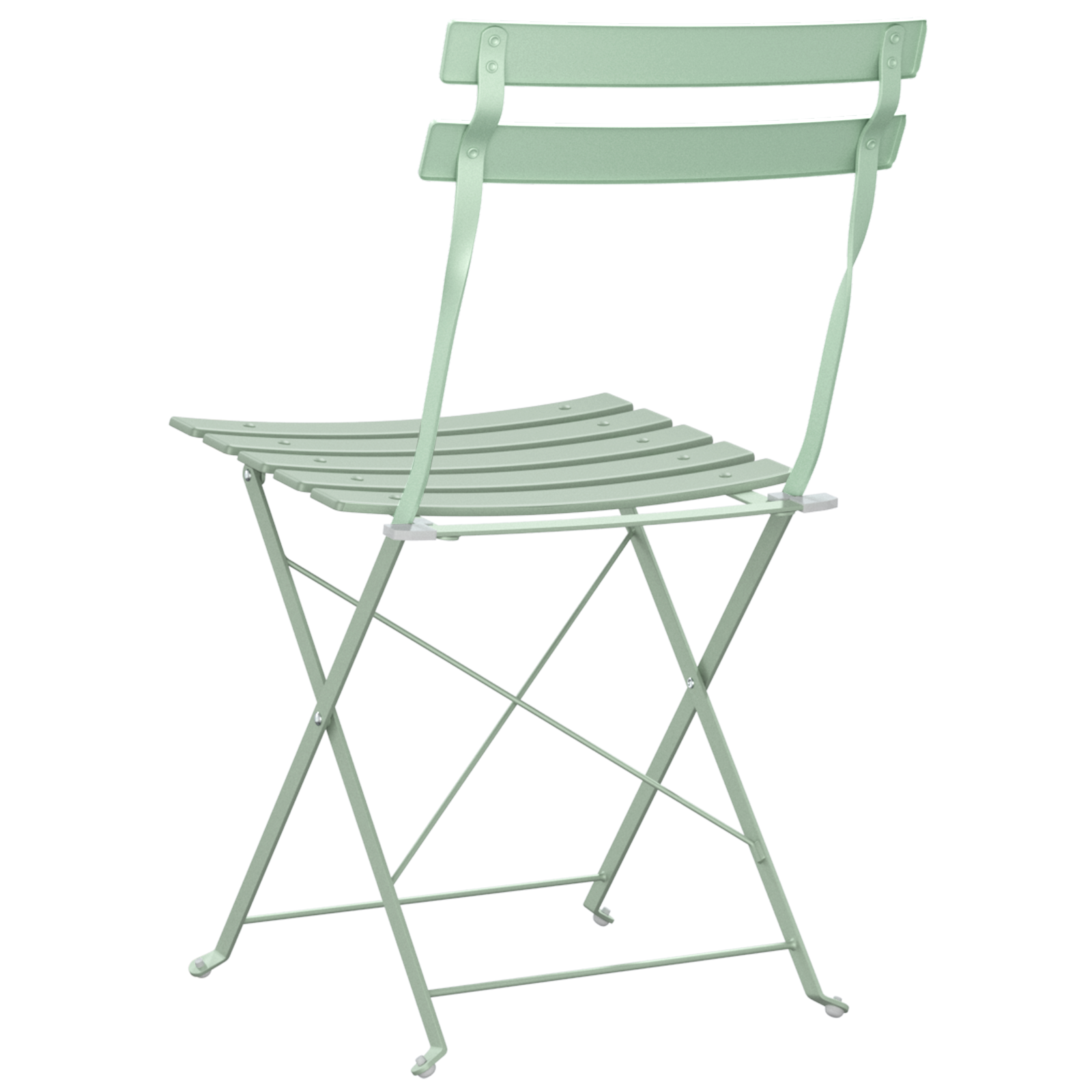 Folding Garden Chairs 2 pcs Light Mint Steel - Image 7