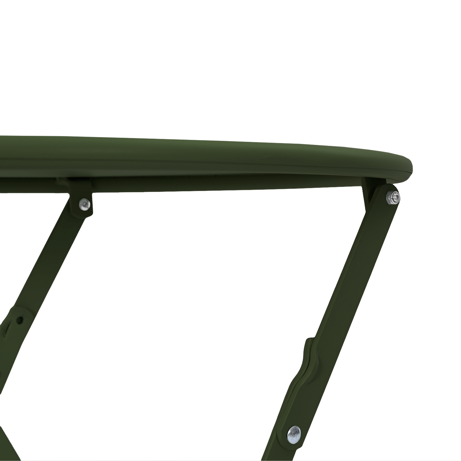Folding Bistro Table Dark Green Ø50x71 cm Powder-coated Steel - Image 7