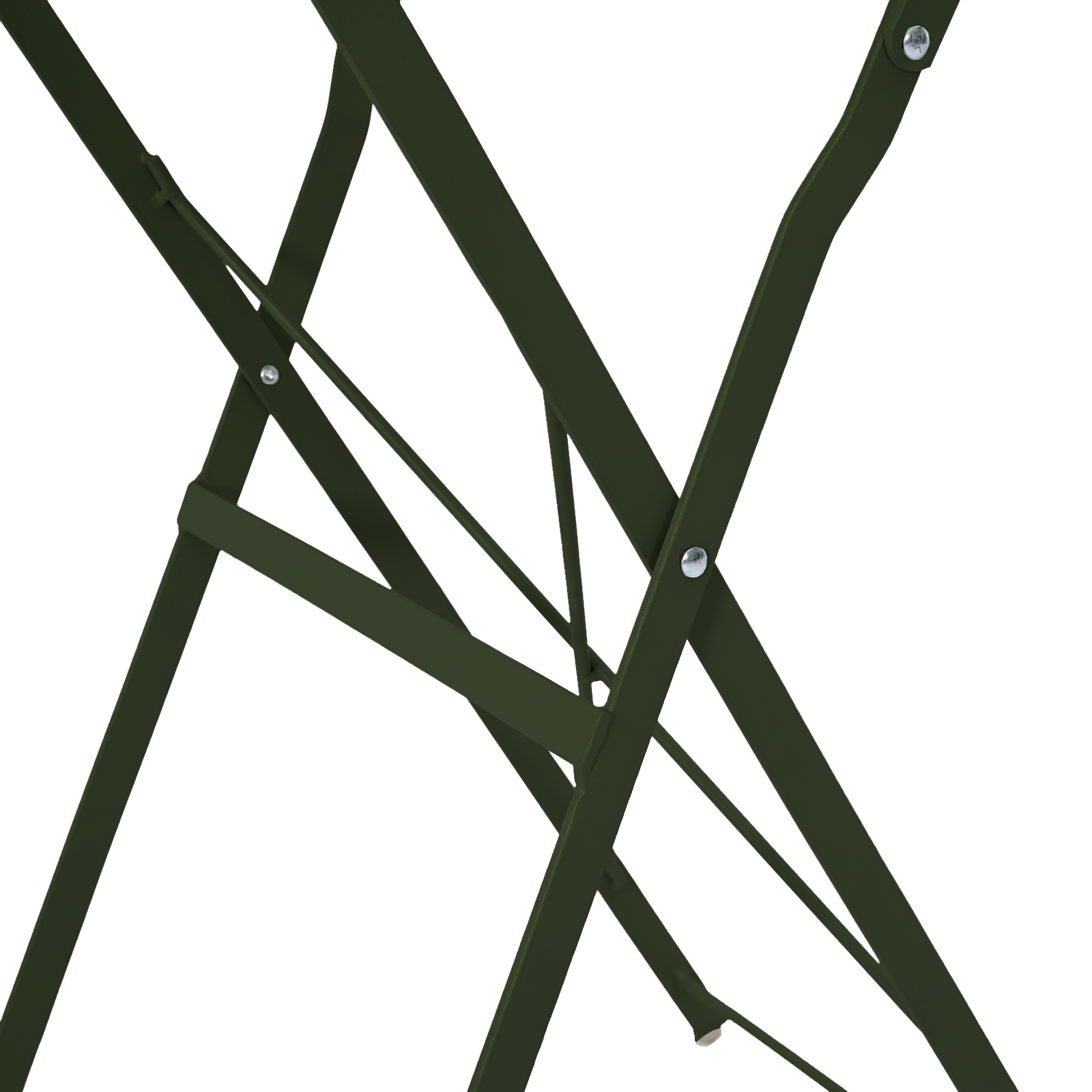 Folding Bistro Table Dark Green Ø50x71 cm Powder-coated Steel - Image 8
