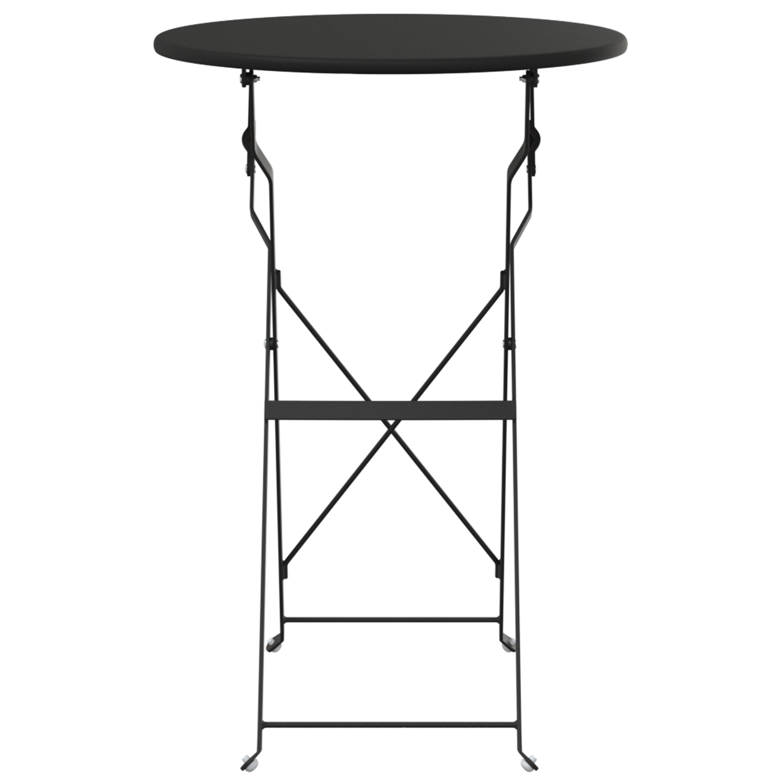 Folding Bistro Table Anthracite Ø50x71 cm Powder-coated Steel - Image 4