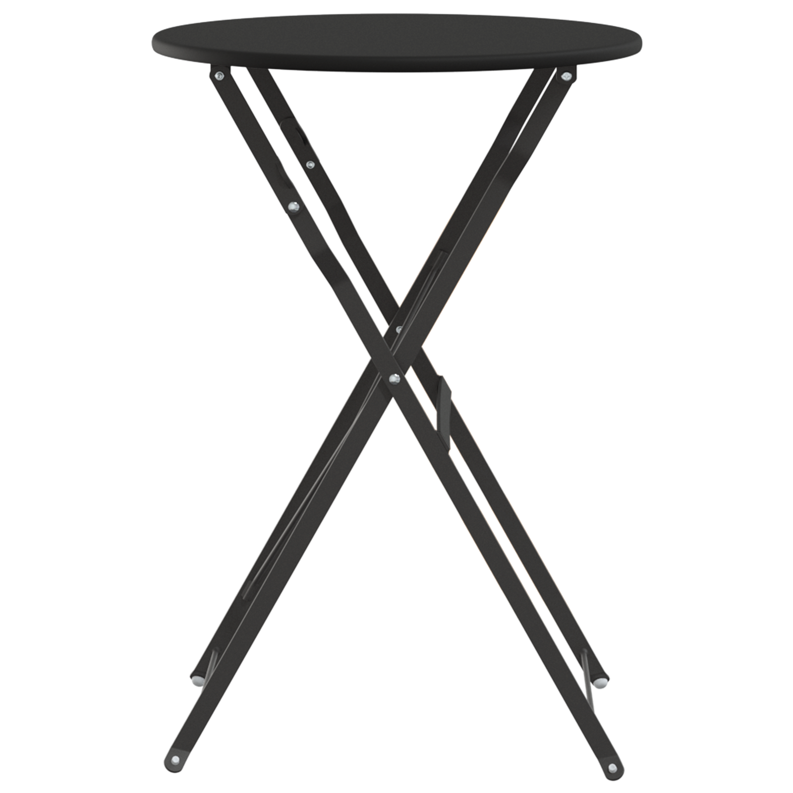 Folding Bistro Table Anthracite Ø50x71 cm Powder-coated Steel - Image 5