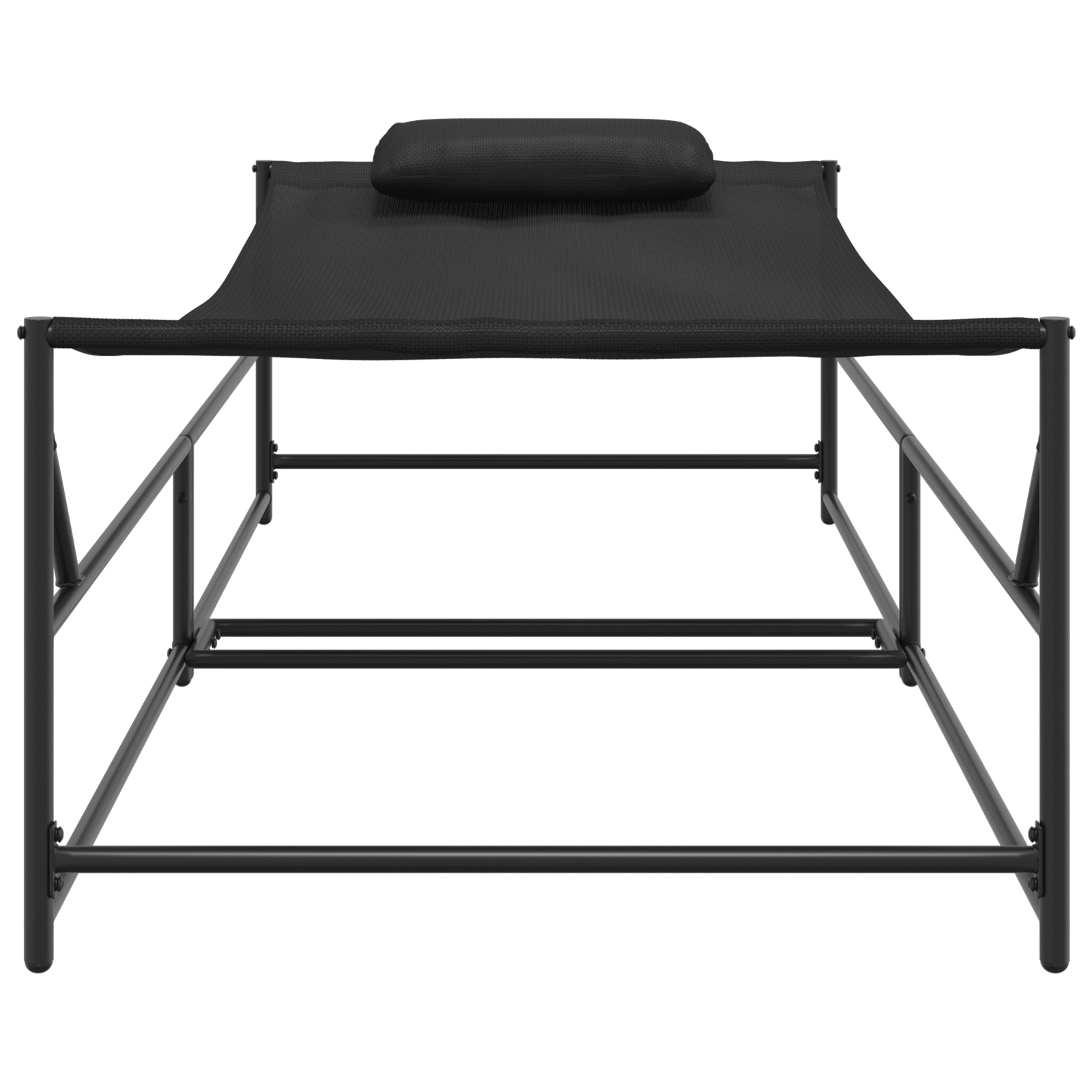 Garden Sunbed - Anthracite - 200x74x73 cm - Steel & Textilene - Image 5