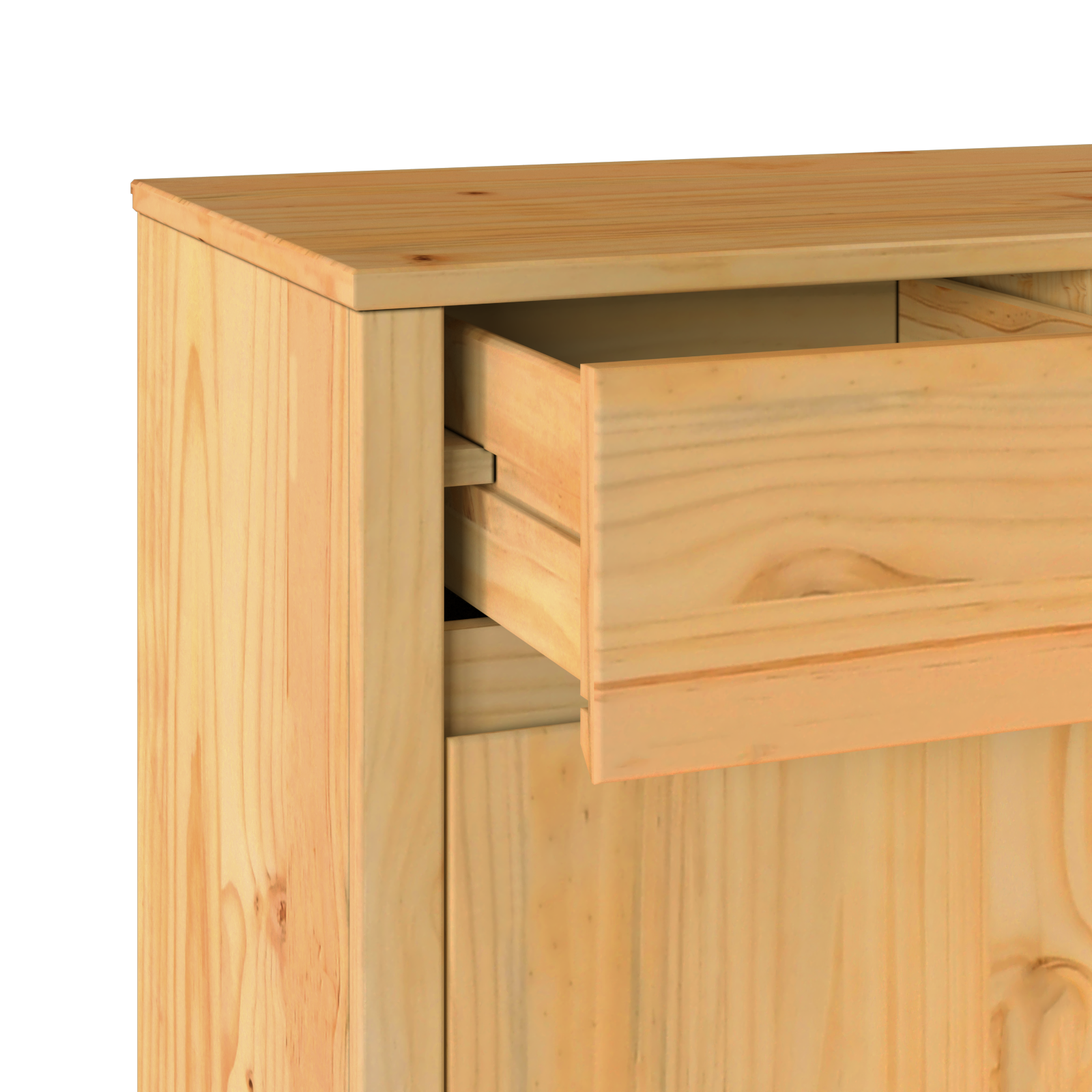 Sideboard "DRAMMEN" 114x43x75,5 cm Solid Wood Pine - Image 9