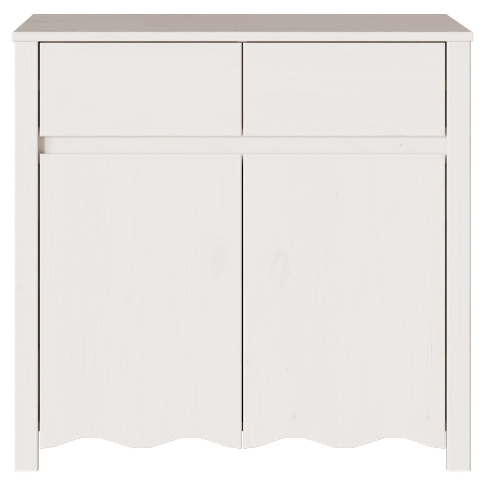 Sideboard "DRAMMEN" White 79x43x75,5 cm Solid Wood Pine - Image 7