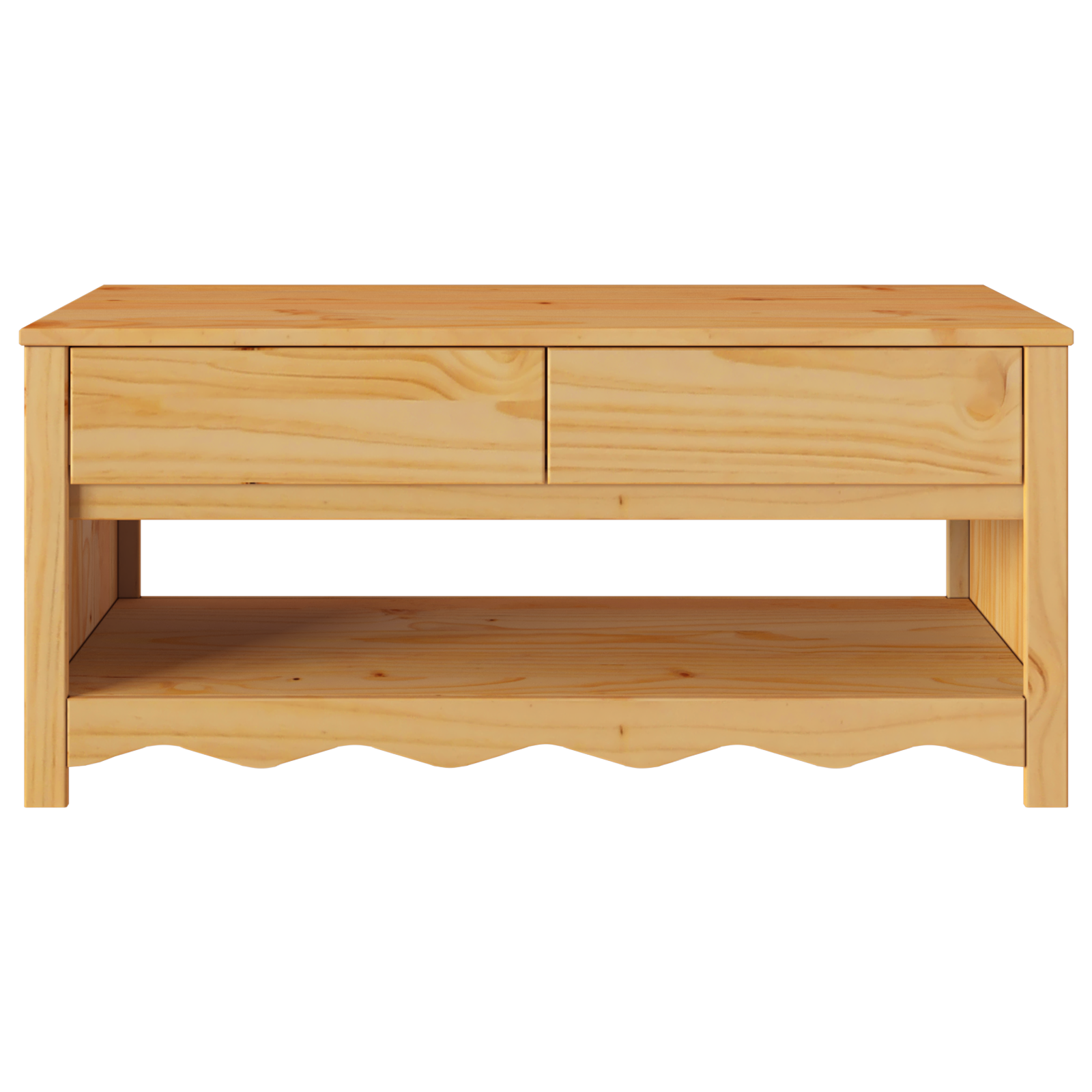 Coffee Table "DRAMMEN" 99x55x45 cm Solid Wood Pine - Image 7