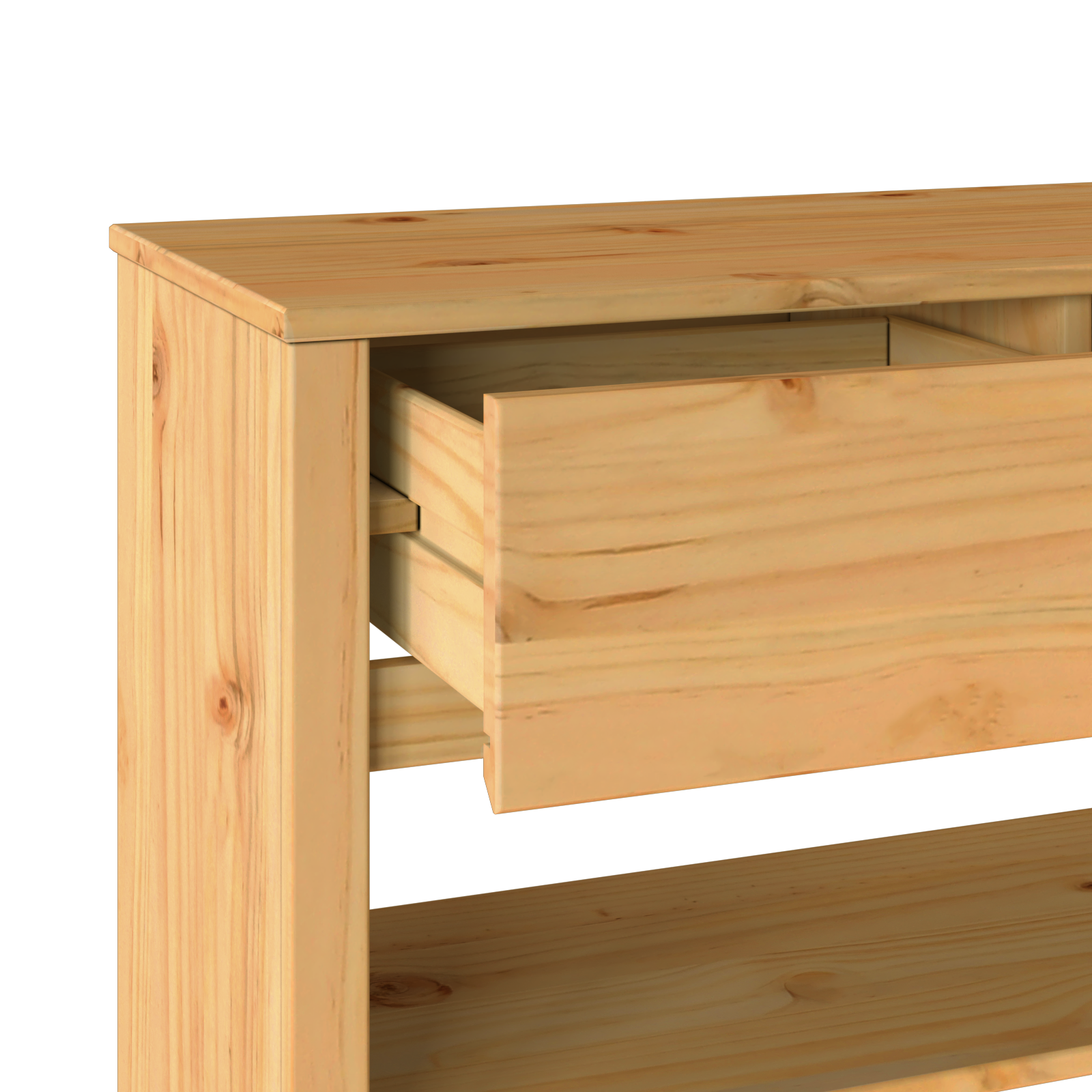 Konsolinis stalas "DRAMMEN" 89,5x37x73 cm kietas pušies medis - Image 9
