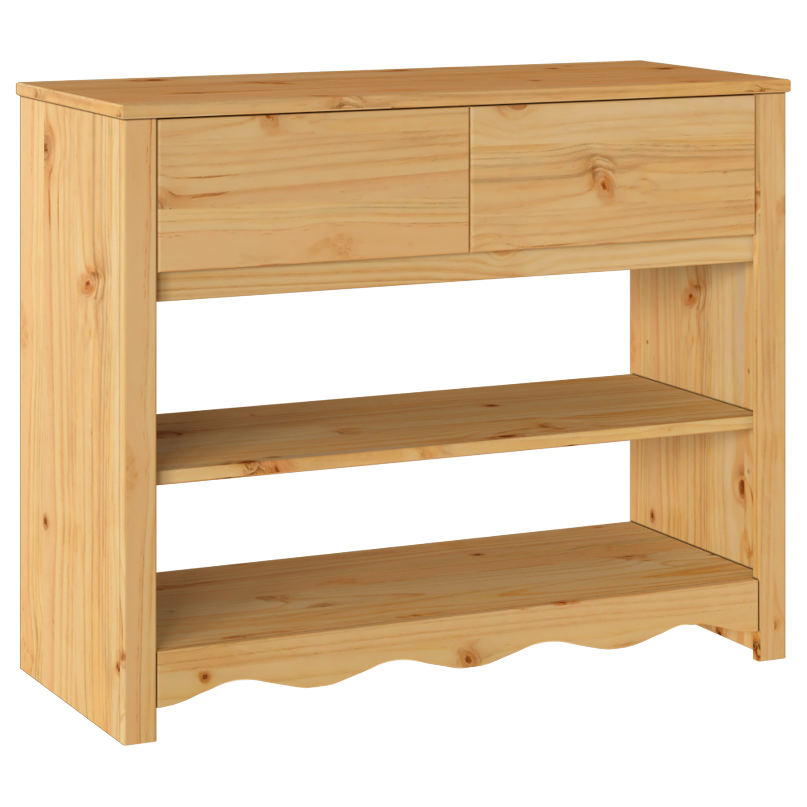 Konsolinis stalas "DRAMMEN" 89,5x37x73 cm kietas pušies medis - Image 2