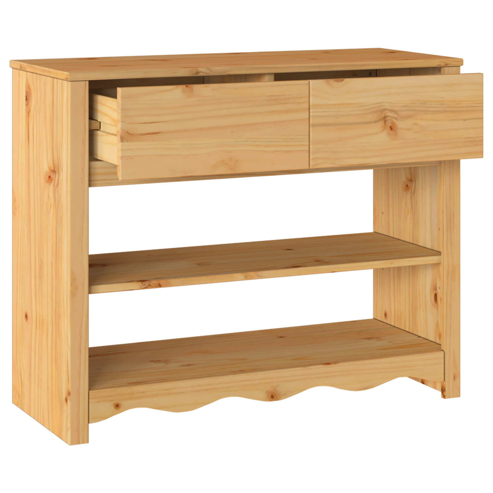 Konsolinis stalas "DRAMMEN" 89,5x37x73 cm kietas pušies medis - Image 5