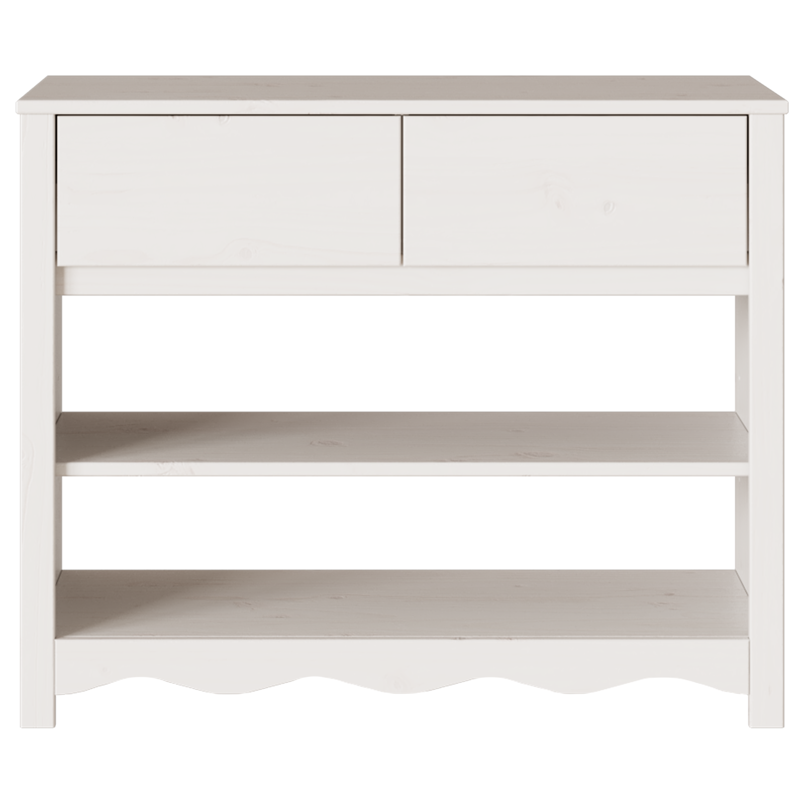 Konsolinis stalas "DRAMMEN" Baltas 89,5x37x73 cm Iš kietos pušies - Image 7