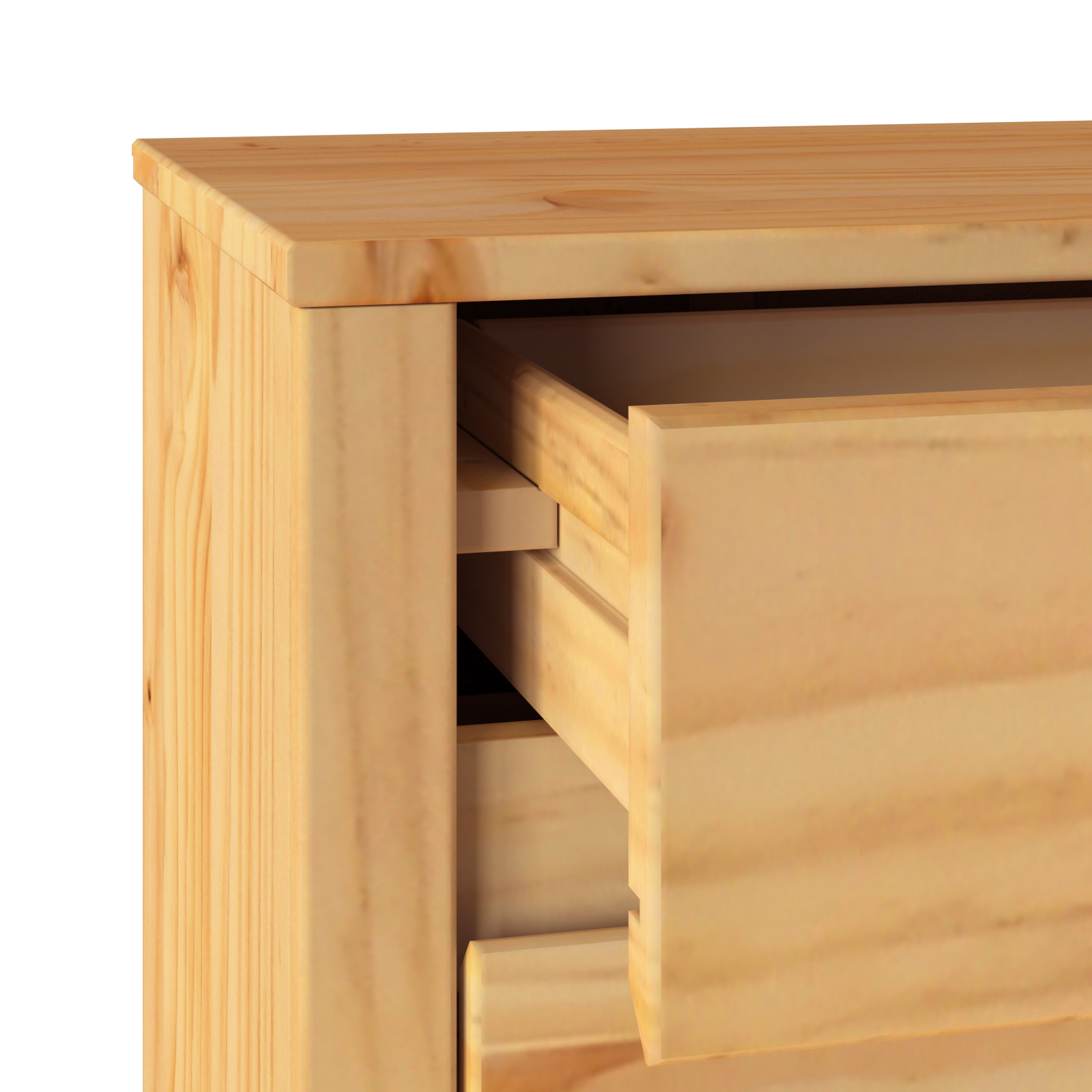 Bedside Cabinet "DRAMMEN" 45x35x56 cm Solid Wood Pine - Image 9