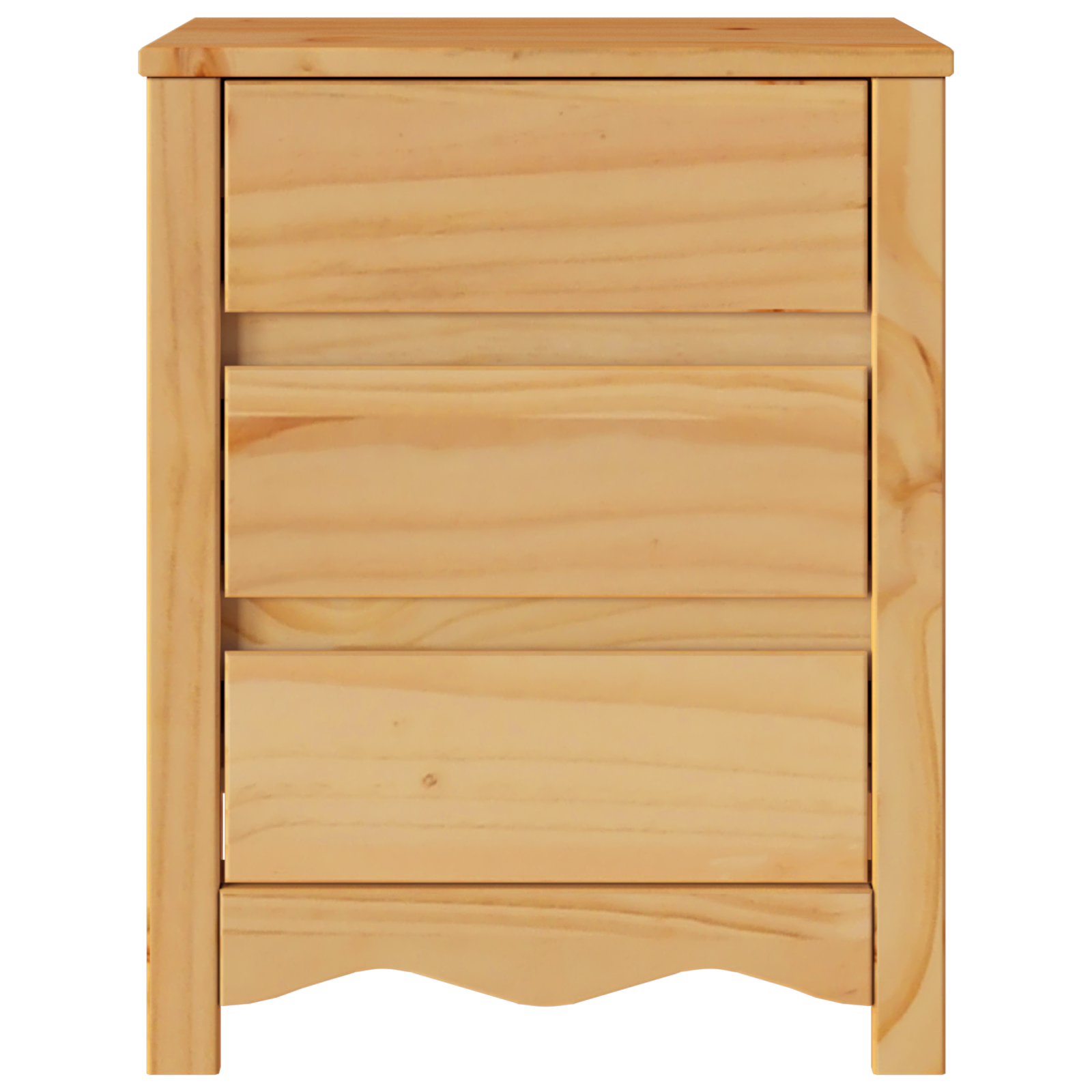 Bedside Cabinet "DRAMMEN" 45x35x56 cm Solid Wood Pine - Image 7