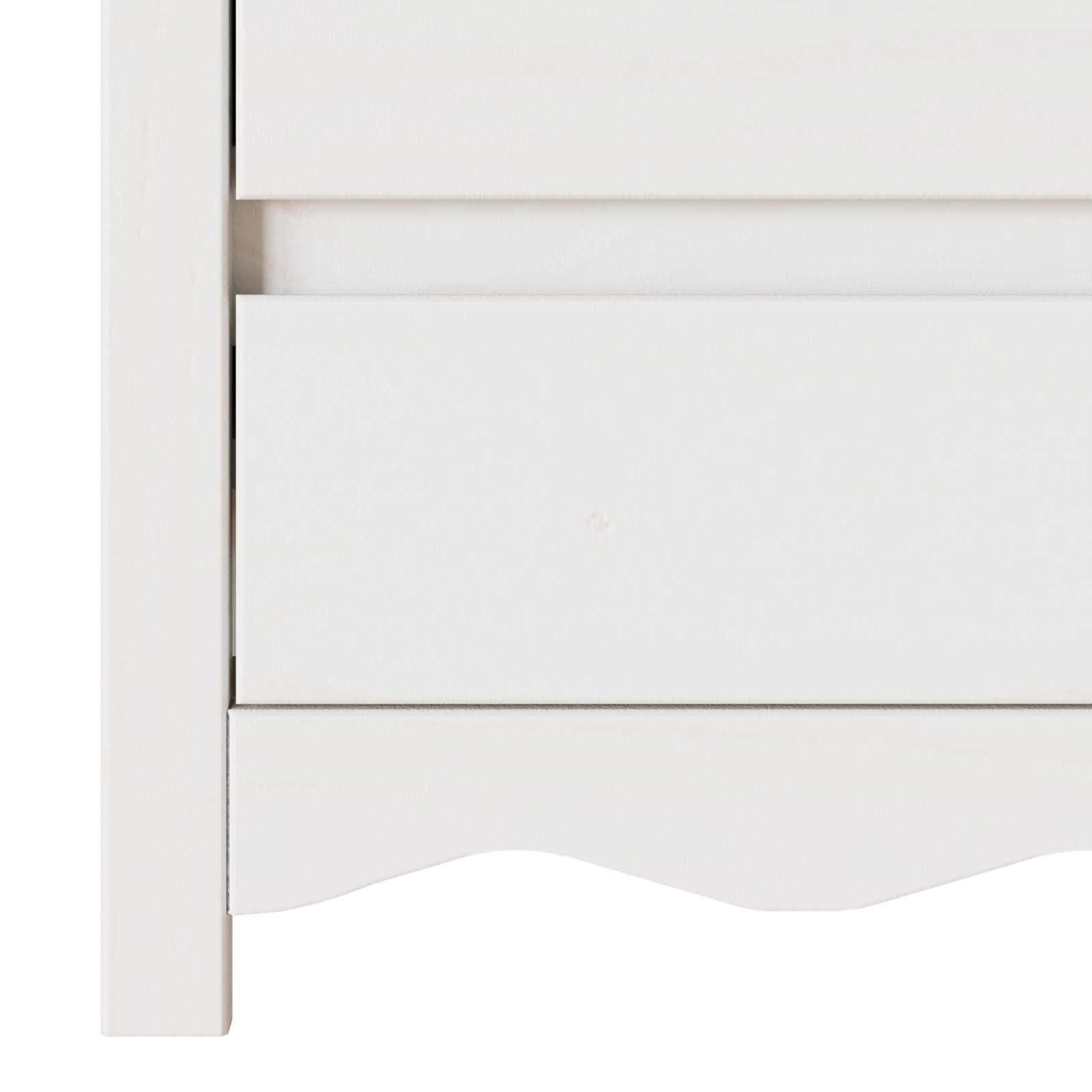 Bedside Cabinet "DRAMMEN" White 45x35x56 cm Solid Wood Pine - Image 10