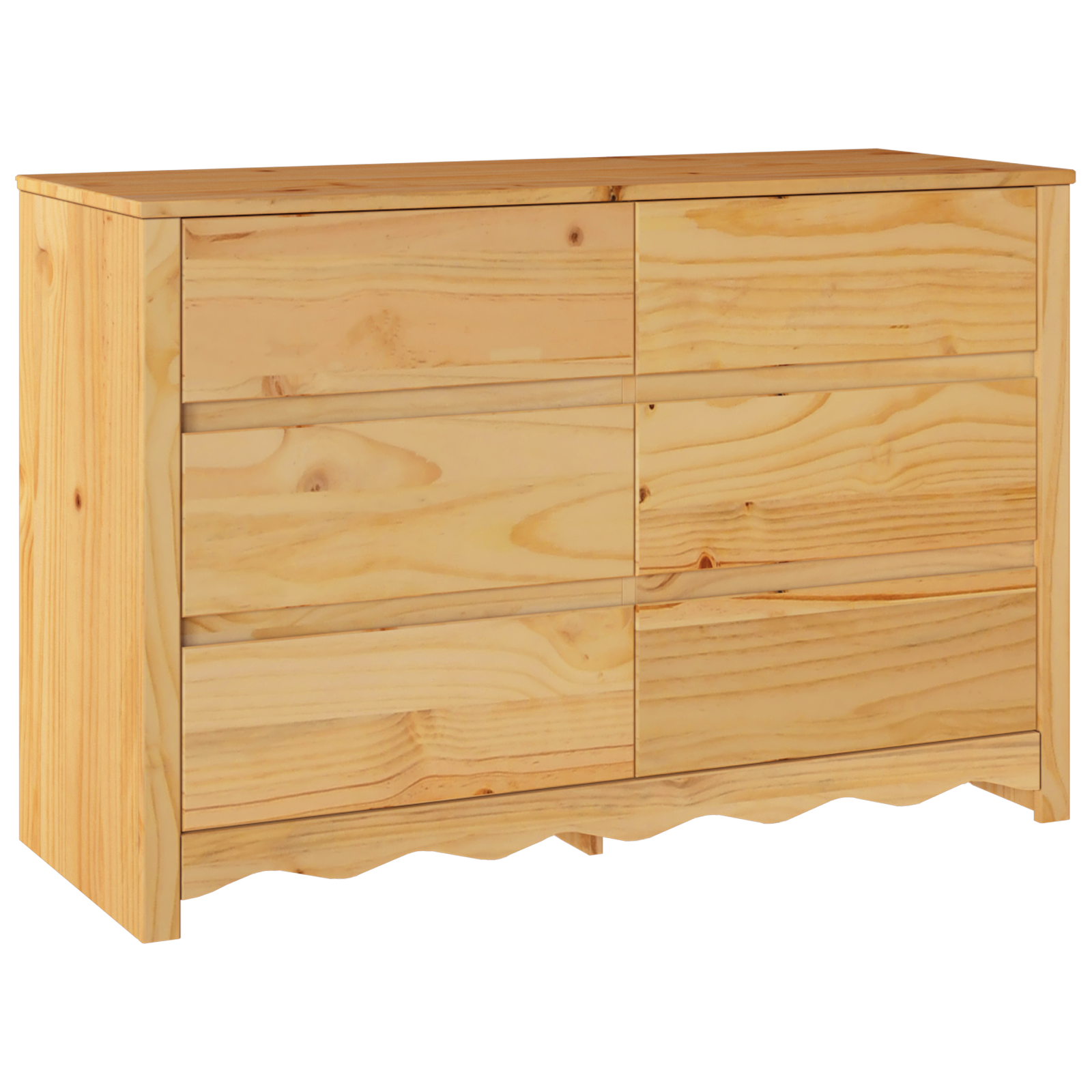 Komoda "DRAMMEN" 111x43x73,5 cm Kietas Pušies Medienos - Image 2