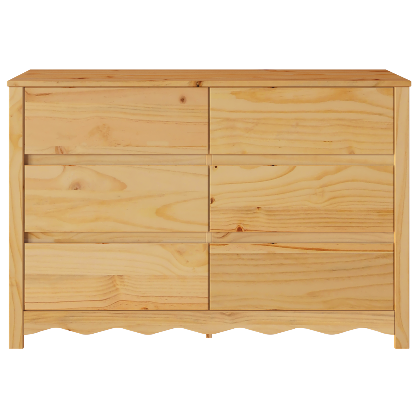 Komoda "DRAMMEN" 111x43x73,5 cm Kietas Pušies Medienos - Image 7