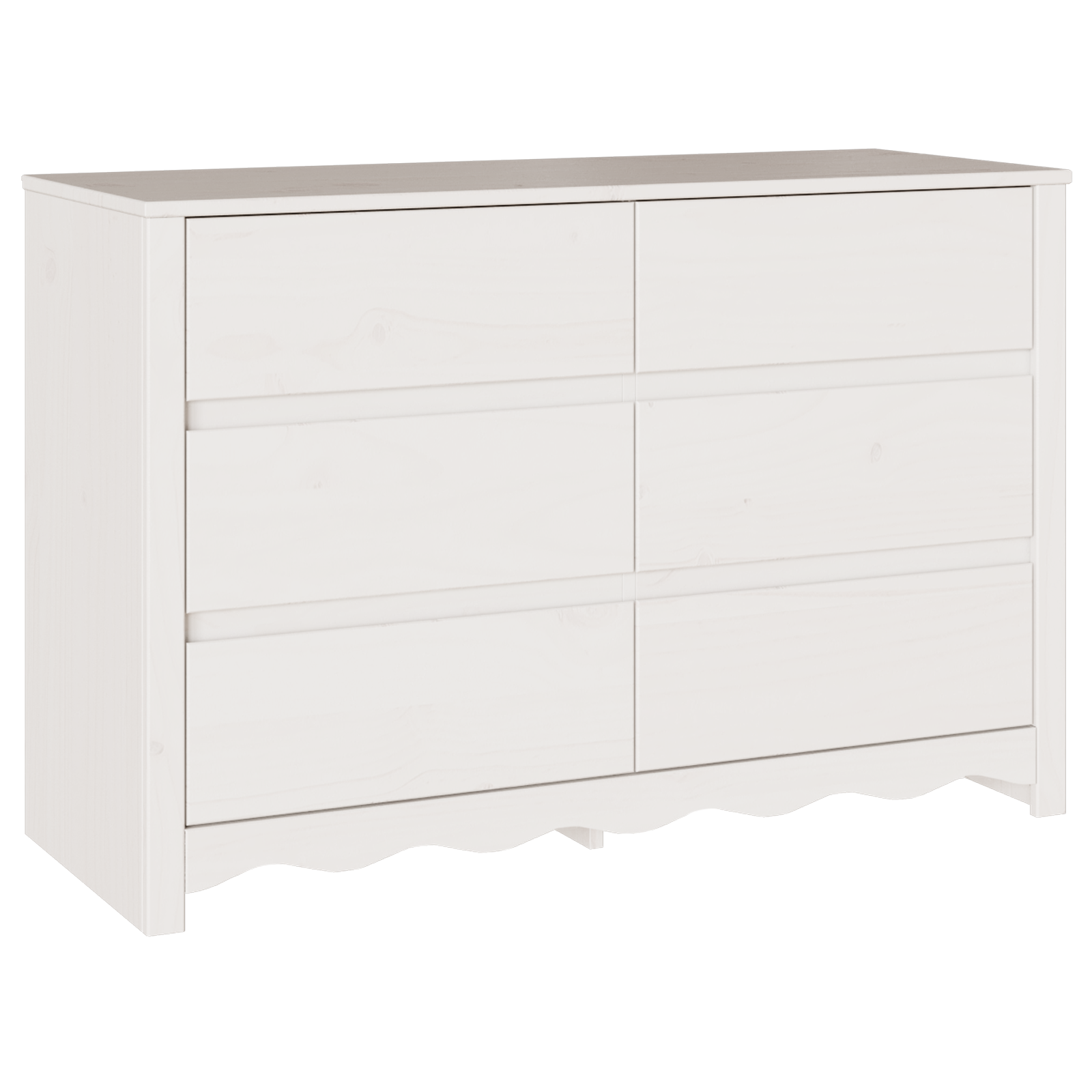 Komoda "DRAMMEN" Balta 111x43x73,5 cm Kietasis pušis - Image 2