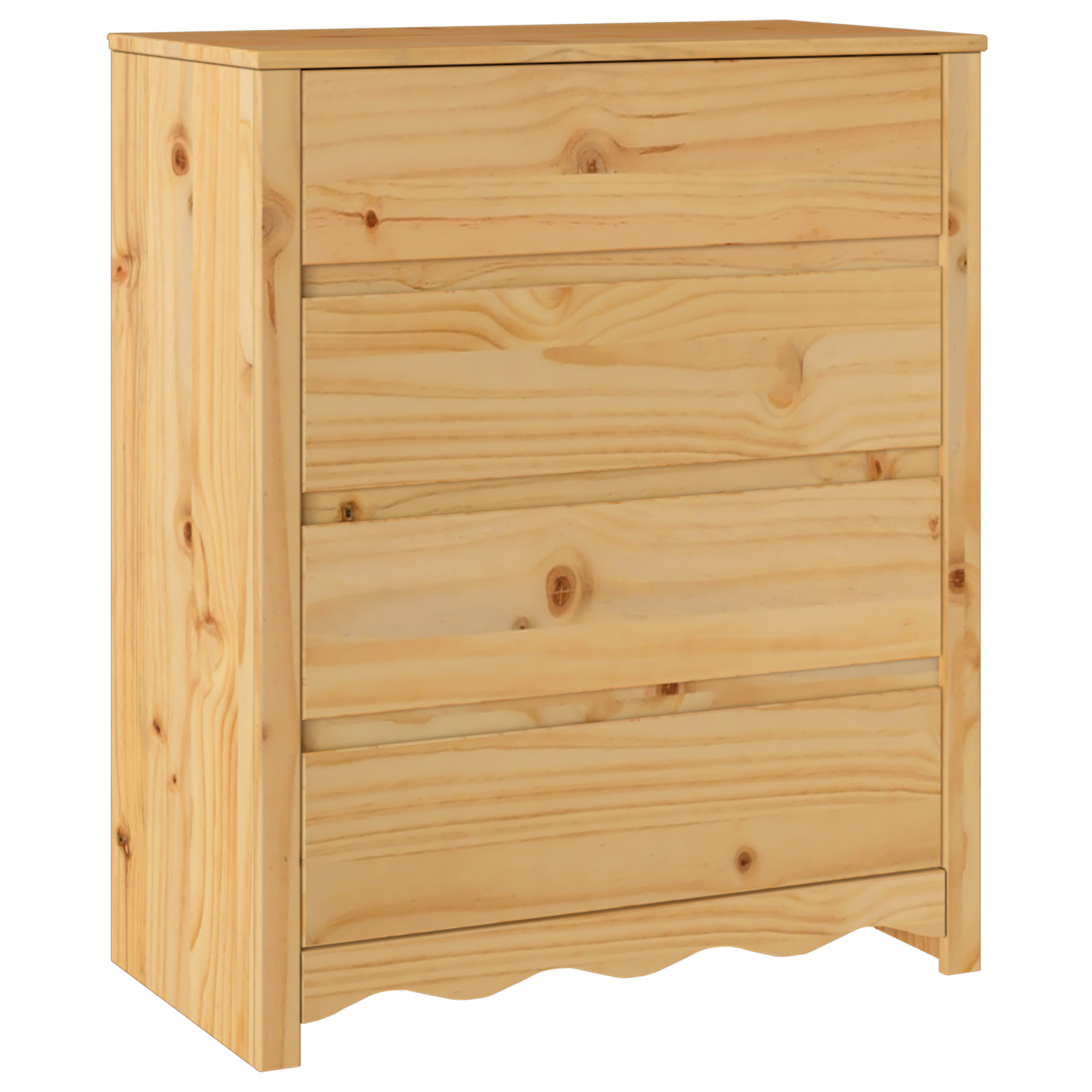 Chest of Drawers "DRAMMEN" 76,5x40x91 cm Solid Wood Pine - Image 2