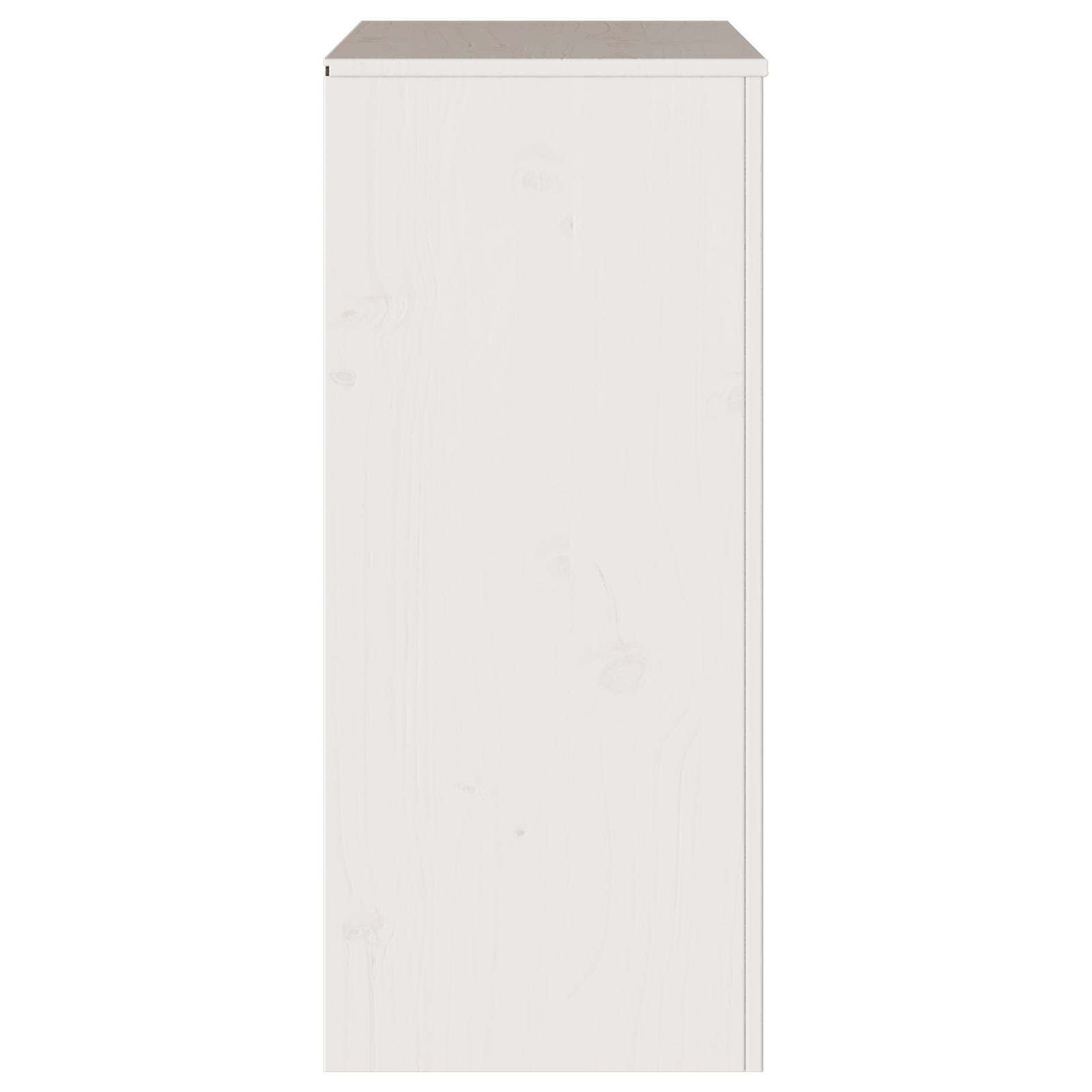 Komoda "DRAMMEN" Balta 76,5x40x91 cm Kietas medžio pušis - Image 8