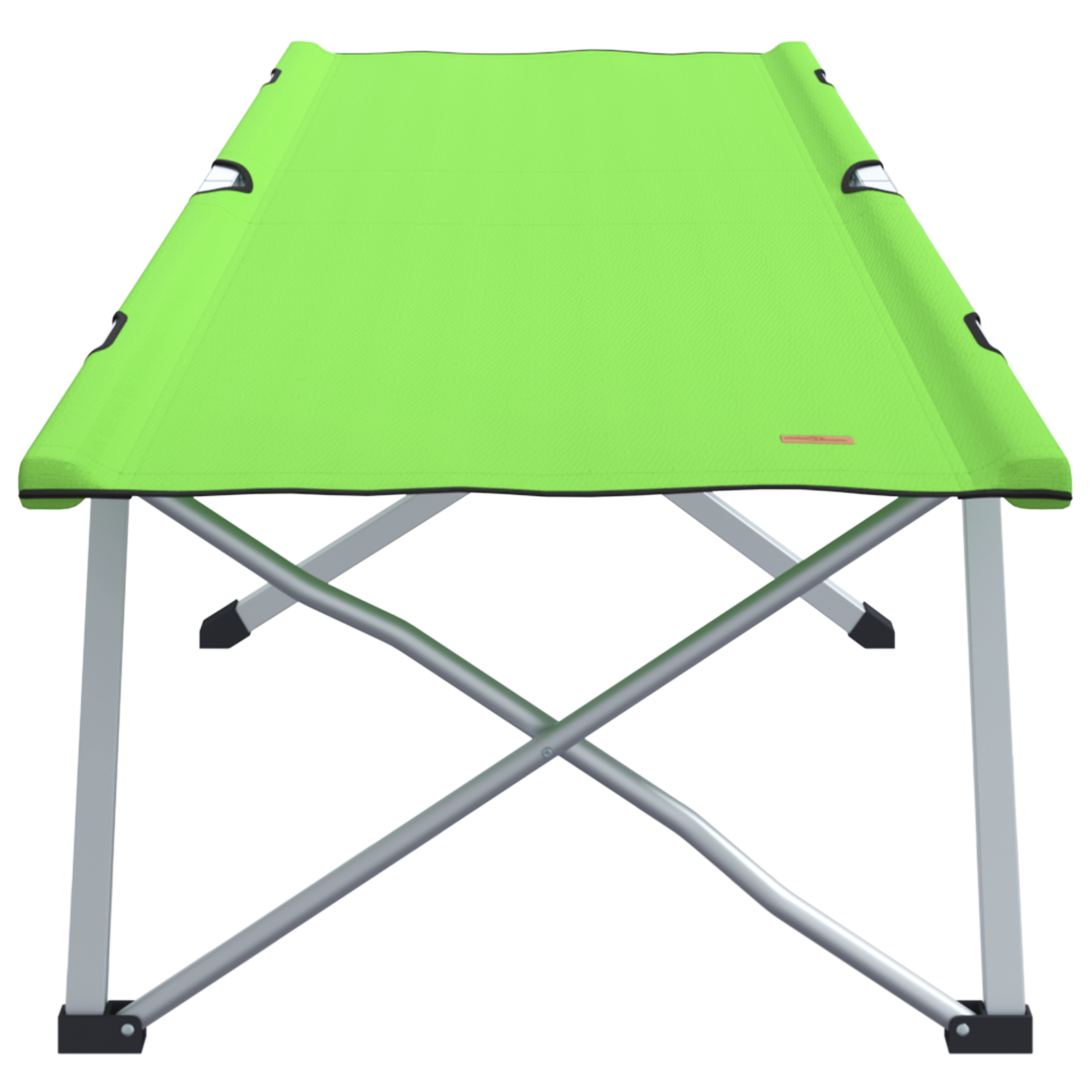 Folding Camping Bed Dark green Metal, Fabric Single Foldable - Image 3