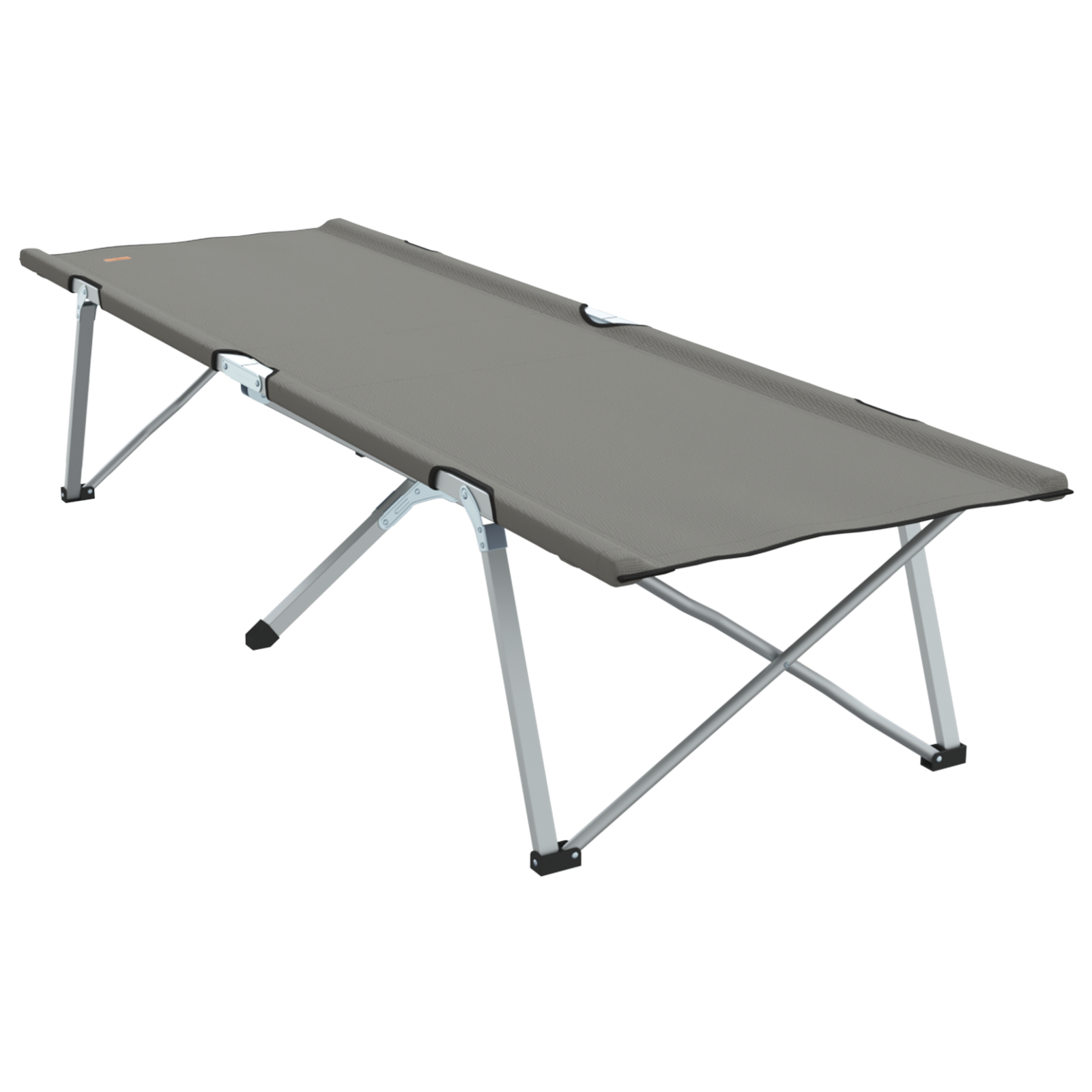 Folding Camping Beds 2 pcs with Carry Bag Grey 600D Oxford Fabric - Image 7