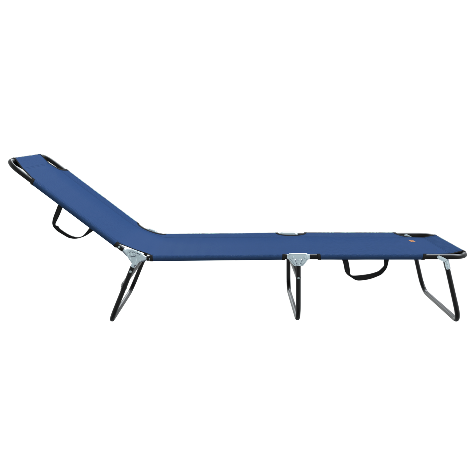 Folding Sun Lounger Portable Blue 600D Oxford Fabric - Image 5