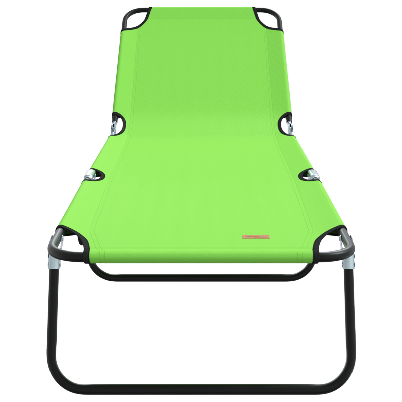 Folding Sun Lounger Portable Green 600D Oxford Fabric - Image 4